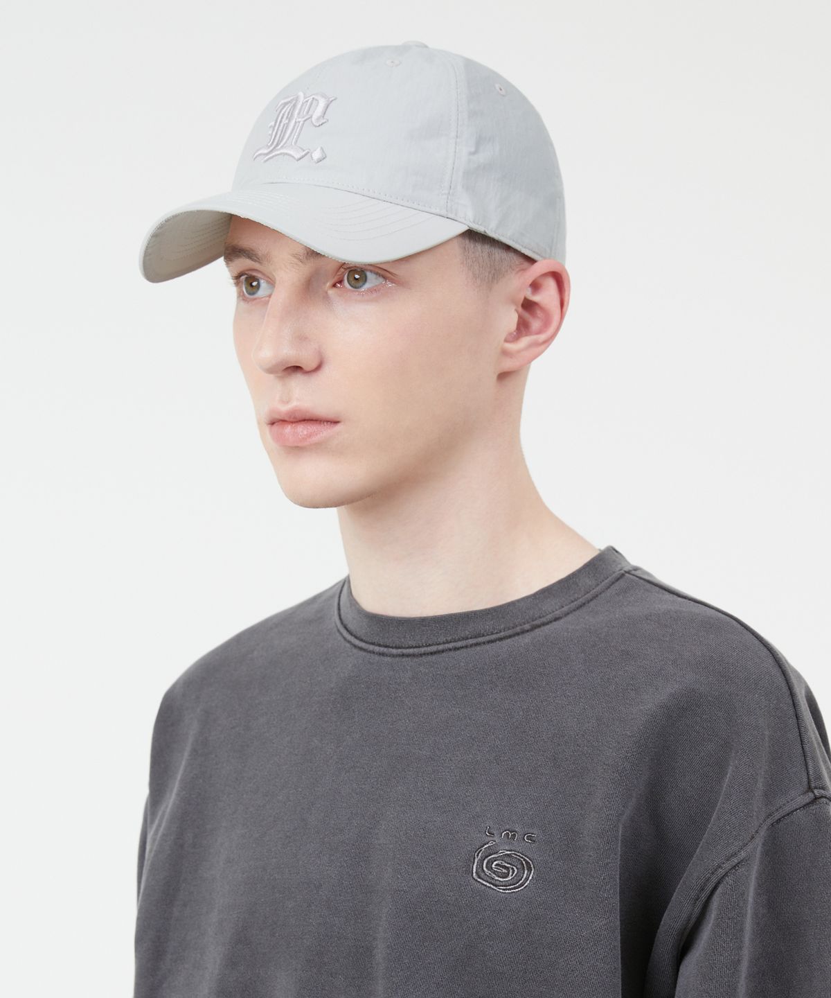 엘엠씨(LMC) GOTHIC NYLON 6PANEL CAP light gray