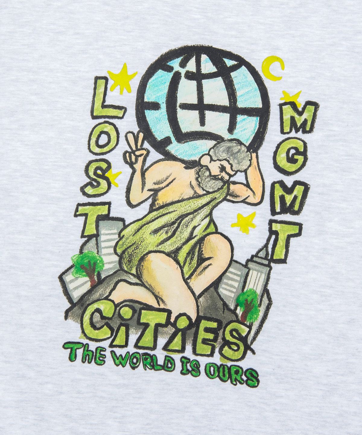 엘엠씨(LMC) CRAYON ATLAS SWEATSHIRT light heather gray