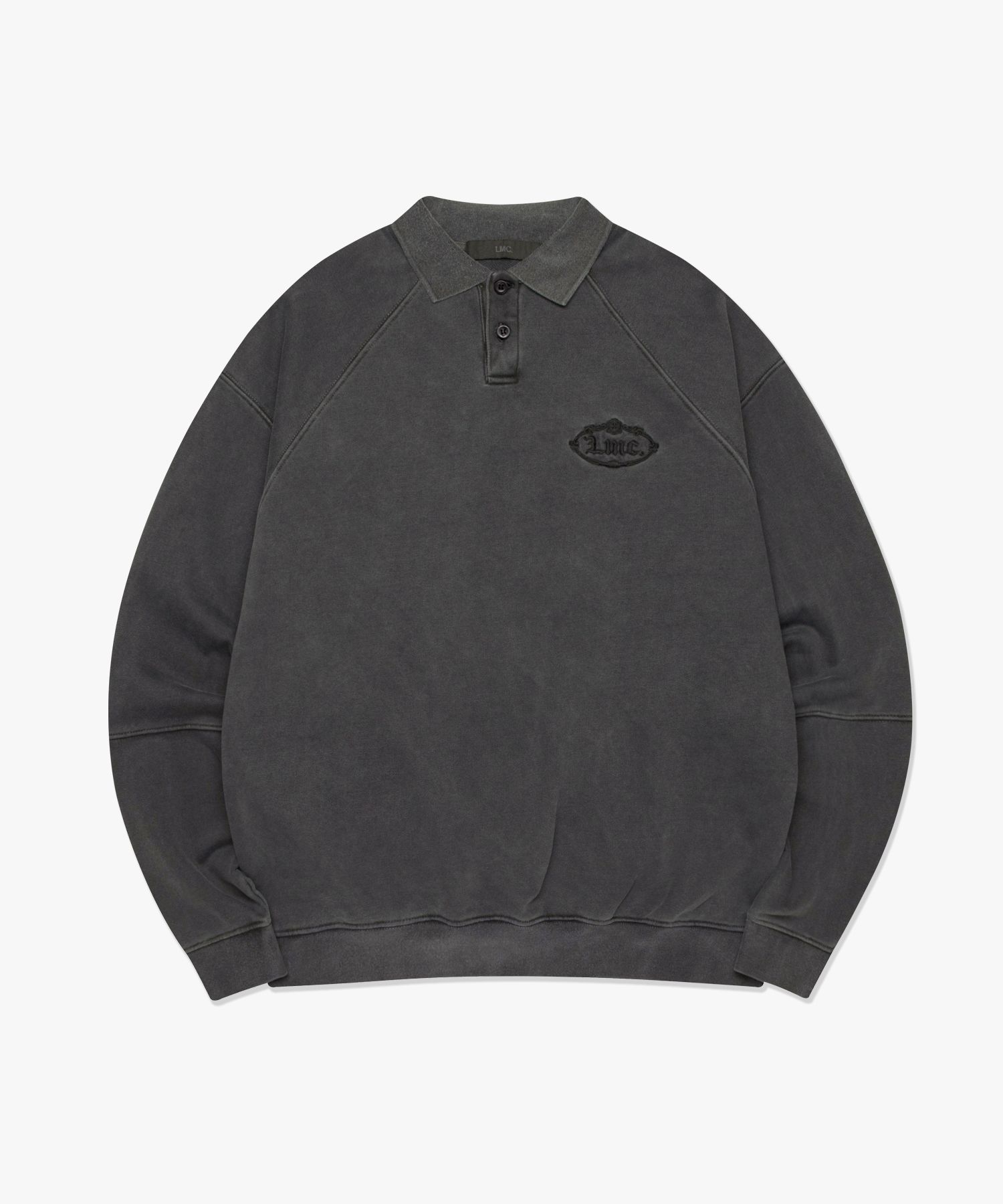【LMC】関税込★OVERDYED OVAL OVERSIZED COLLAR SWEATSHIRT MUSINSA | LMC OVERDYED GOTHIC OVAL COLLAR SWEATSHIRT black
