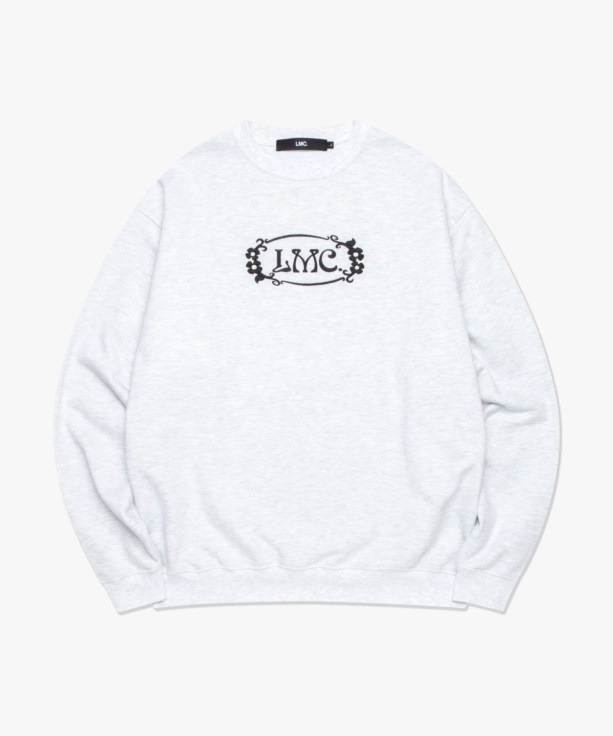 엘엠씨(LMC) FLOWER OVAL SWEATSHIRT light heather gray