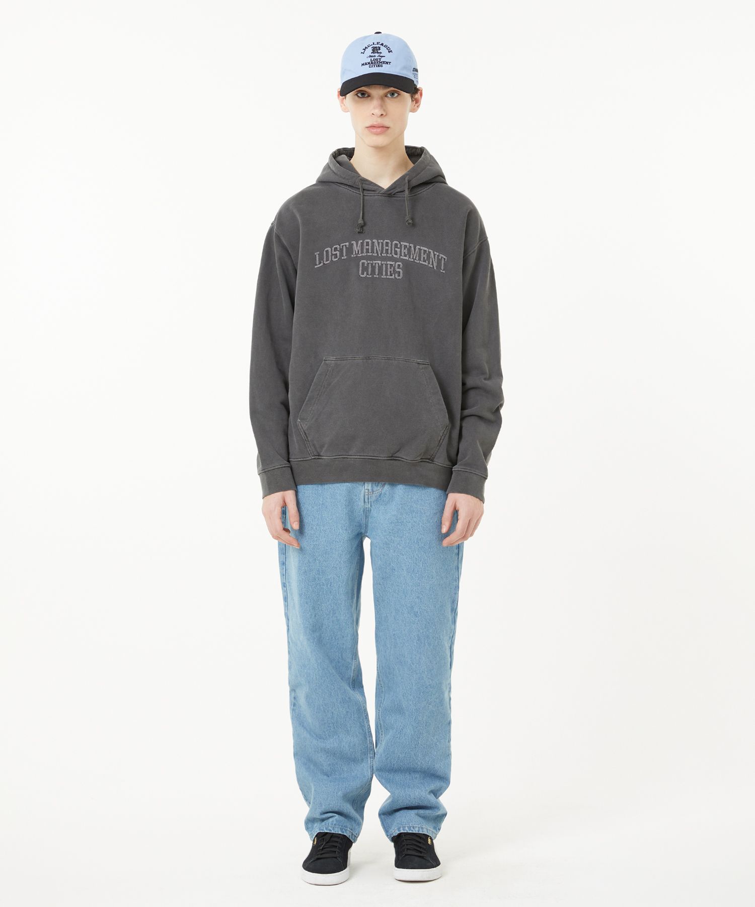MUSINSA | LMC OVERDYED ARCH FN HOODIE black