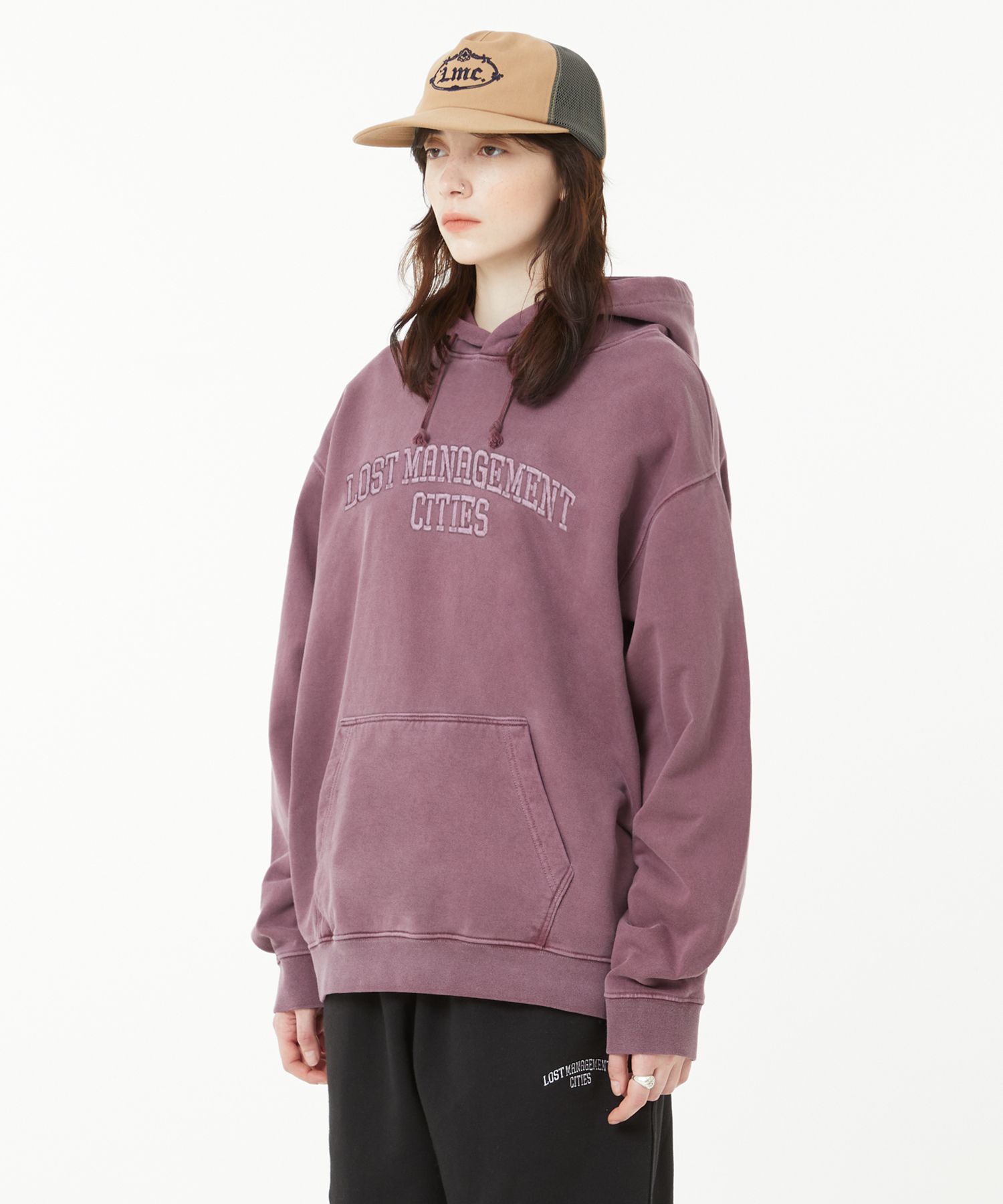 MUSINSA | LMC OVERDYED ARCH FN HOODIE black