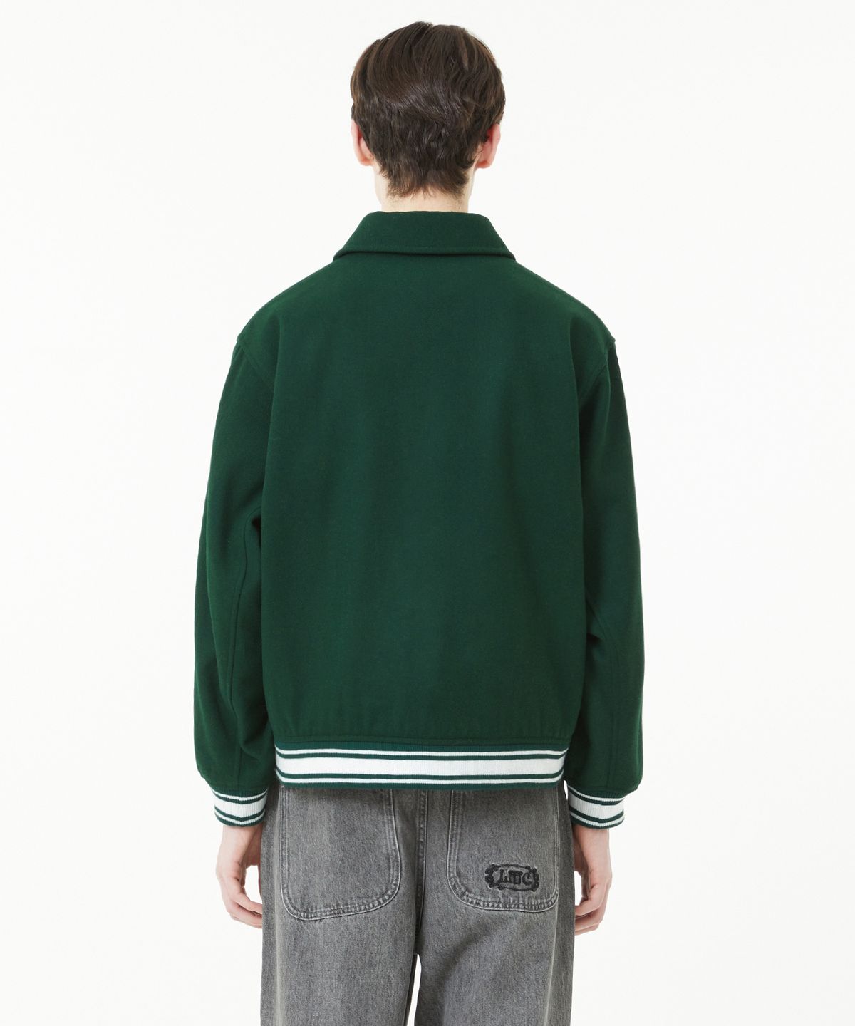 엘엠씨(LMC) CLASSIC WOOL VARSITY JACKET dark green