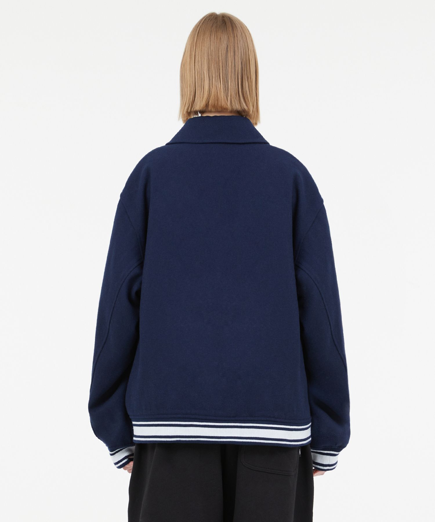 MUSINSA | LMC CLASSIC WOOL VARSITY JACKET dark green