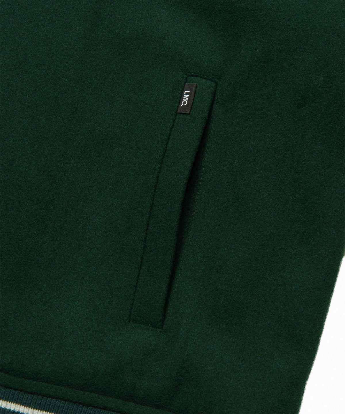 엘엠씨(LMC) CLASSIC WOOL VARSITY JACKET dark green