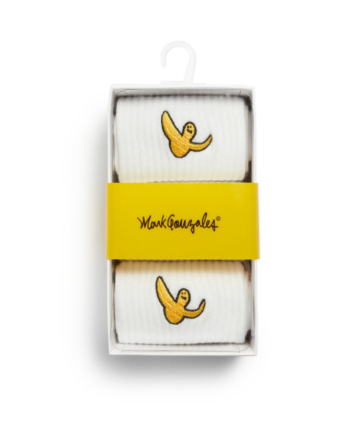 마크곤잘레스(MARK GONZALES) 엔젤 와펜 미들 삭스 3PACK - WHITE