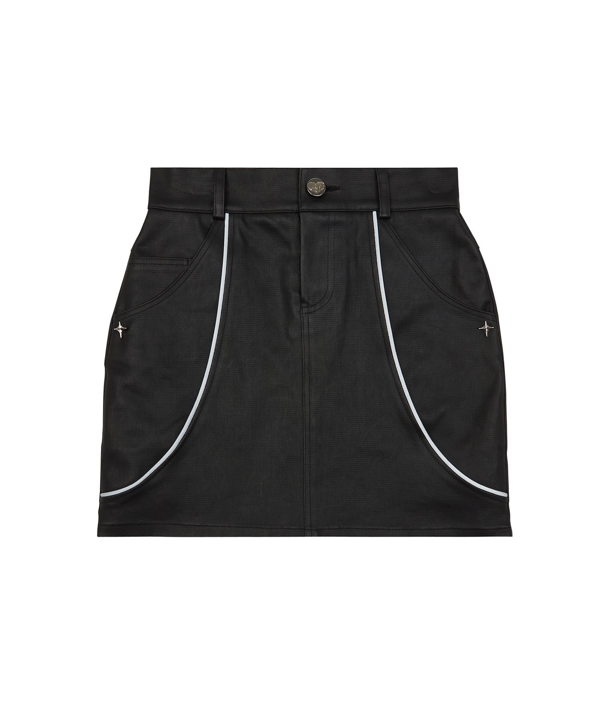 러브이즈트루(LUVISTRUE) DN PIPING SKIRT(BLACK)