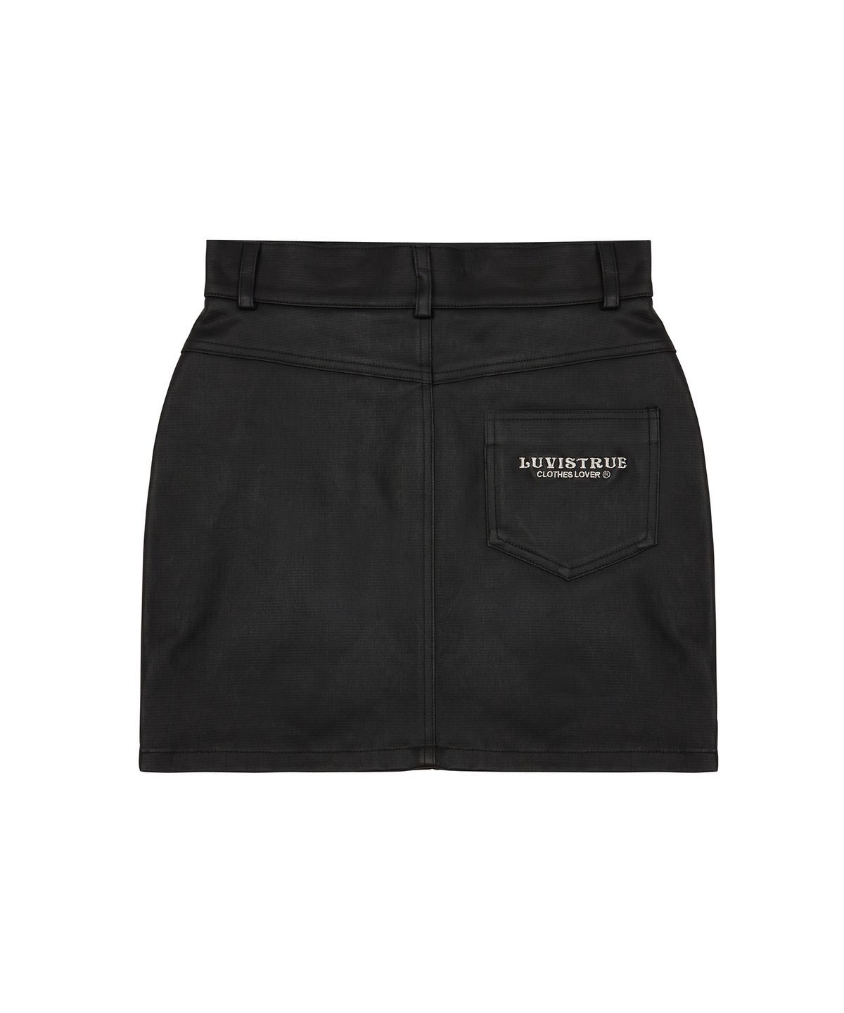 러브이즈트루(LUVISTRUE) DN PIPING SKIRT(BLACK)