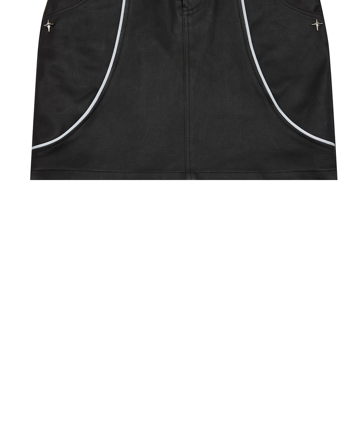 러브이즈트루(LUVISTRUE) DN PIPING SKIRT(BLACK)