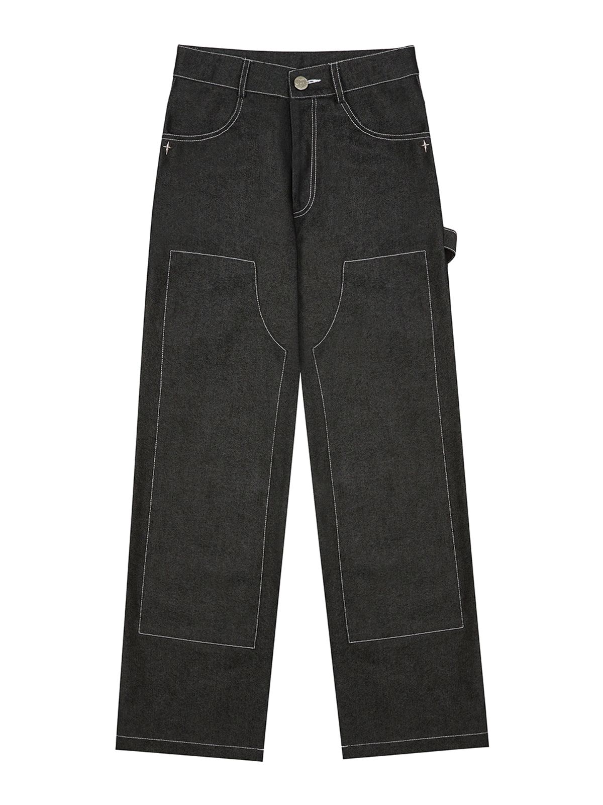 러브이즈트루(LUVISTRUE) DN STAR CARPENTER PANTS(BLACK)