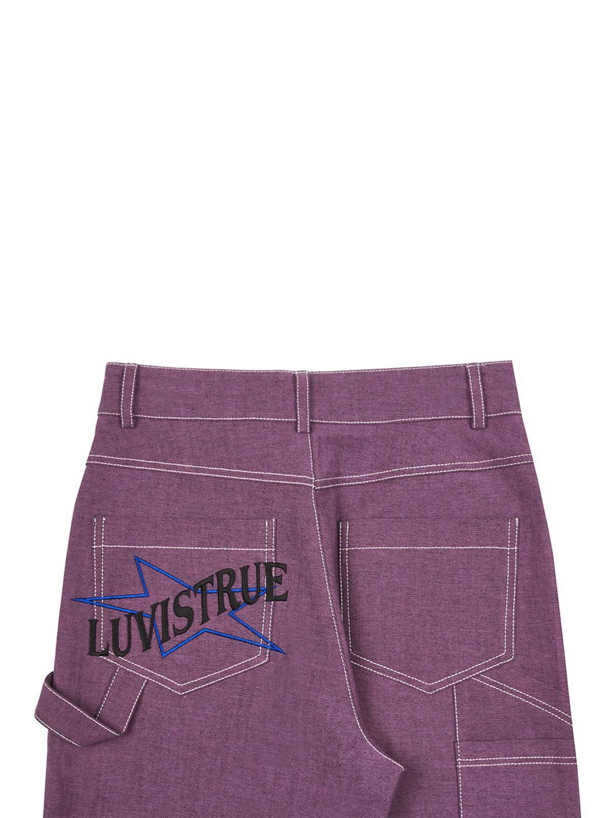러브이즈트루(LUVISTRUE) DN STAR CARPENTER PANTS(PINK)
