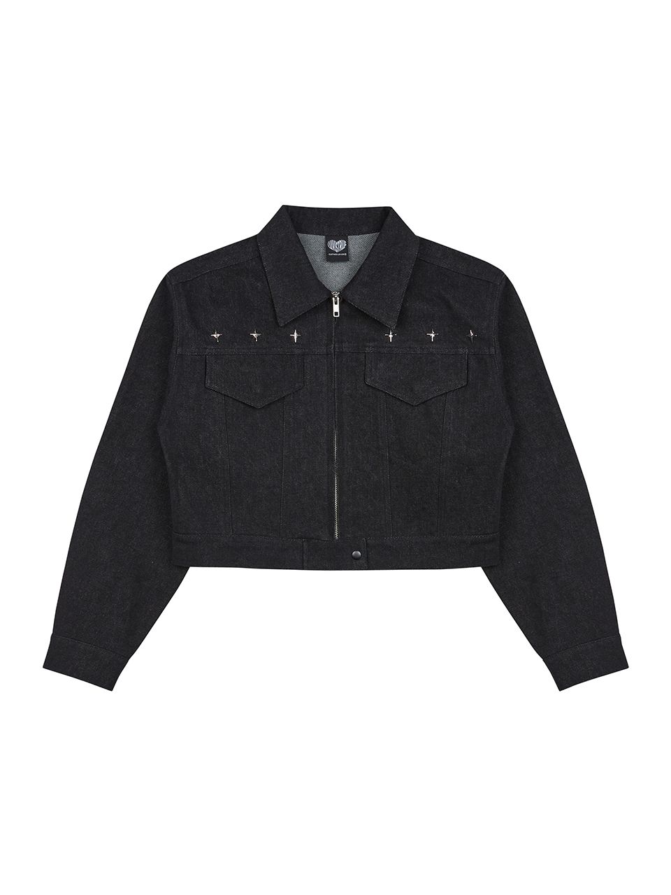 MUSINSA | LUV IS TRUE DN Cropped DENIM JACKET(BLACK)