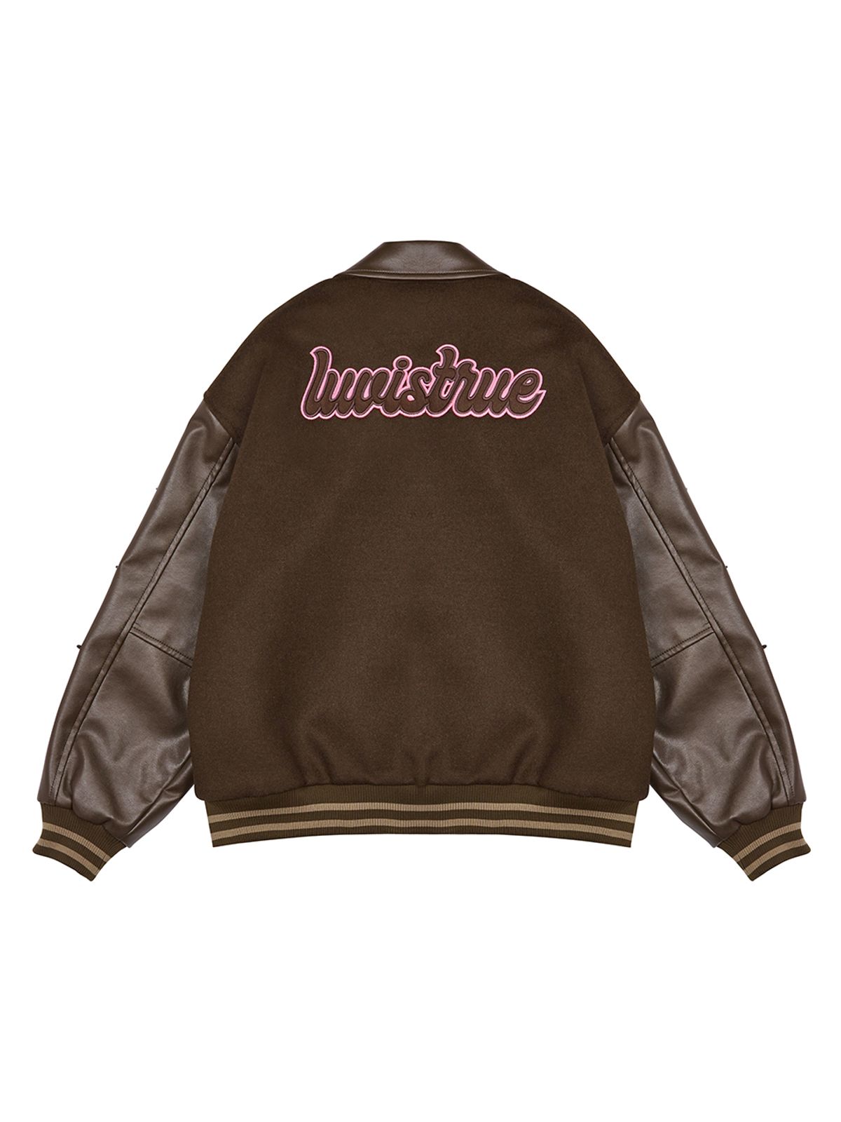 러브이즈트루(LUVISTRUE) DN STADIUM JACKET(BROWN)