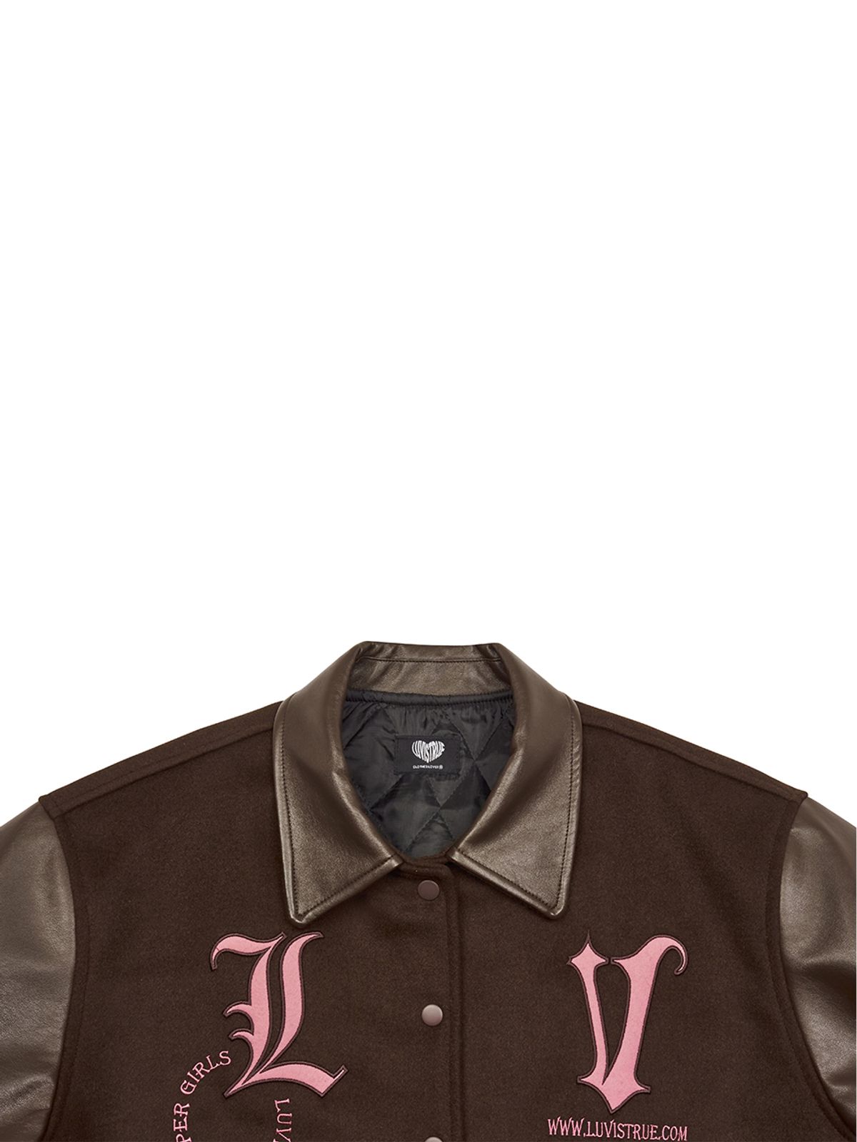 러브이즈트루(LUVISTRUE) DN STADIUM JACKET(BROWN)