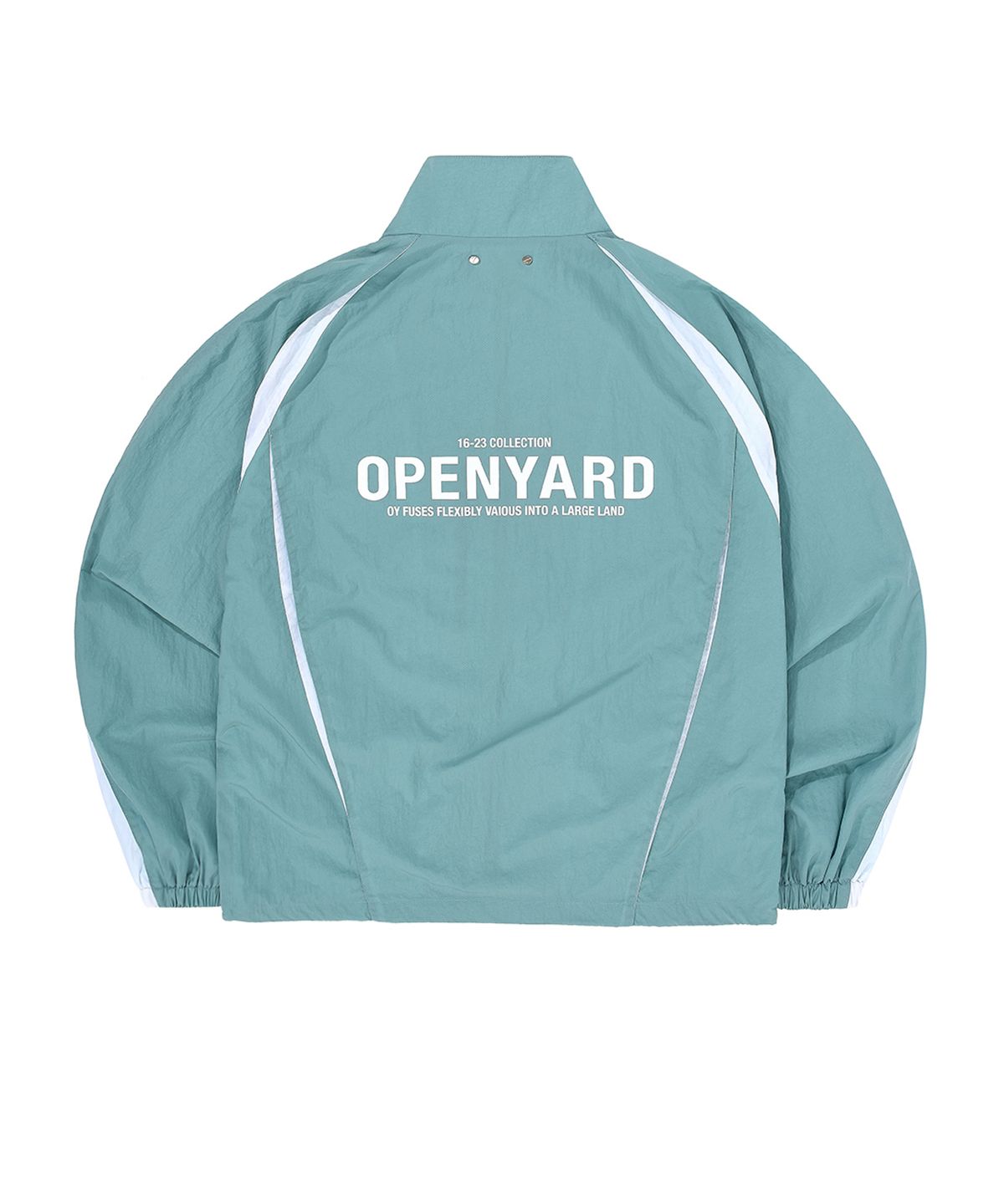 오픈야드(오와이)(OPENYARD(OY)) 턱 커브 로고 트랙 자켓-민트