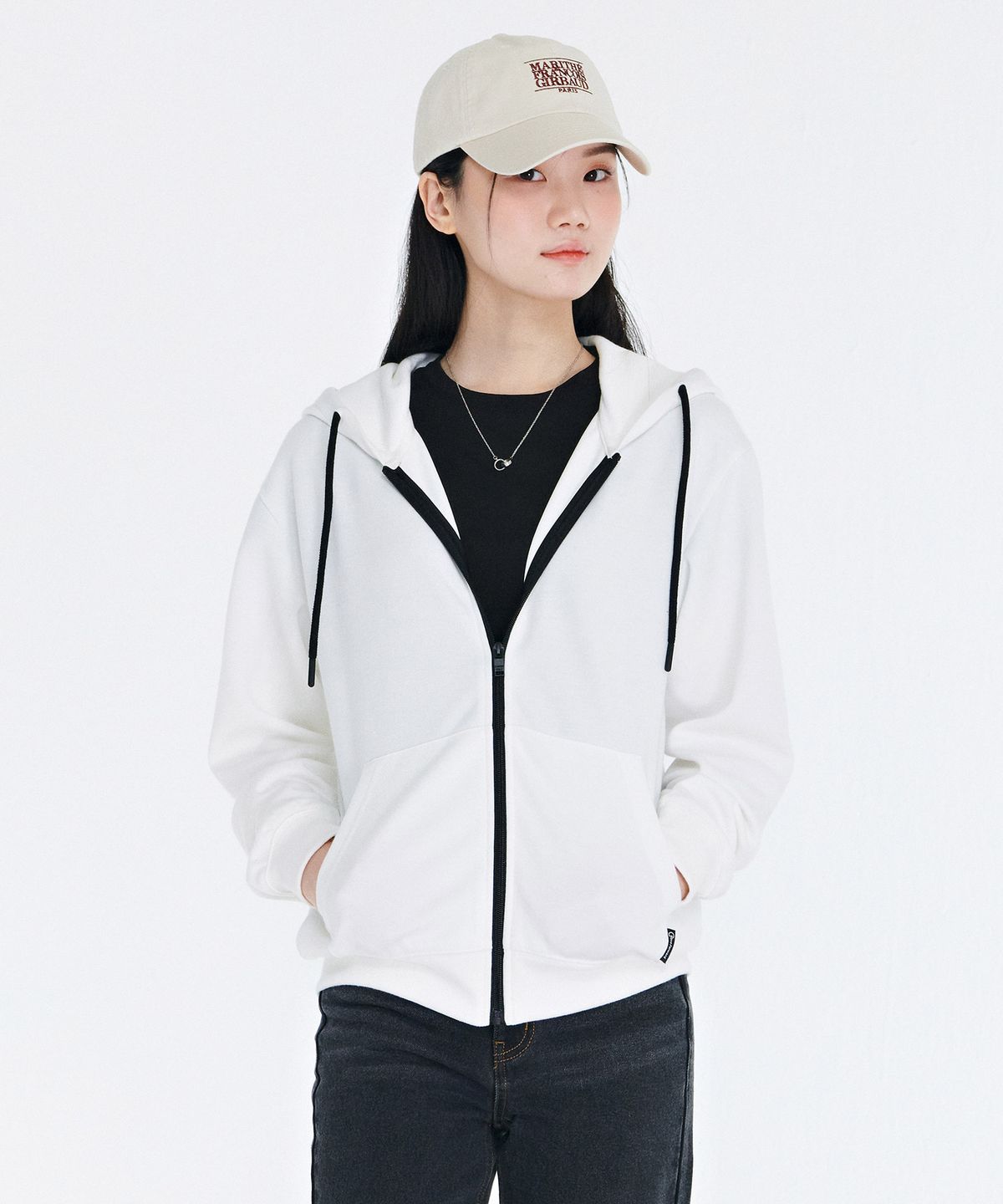 체이스컬트(CHASECULT) 공용 베이직 후드 집업 자켓-CAZU4301B0A