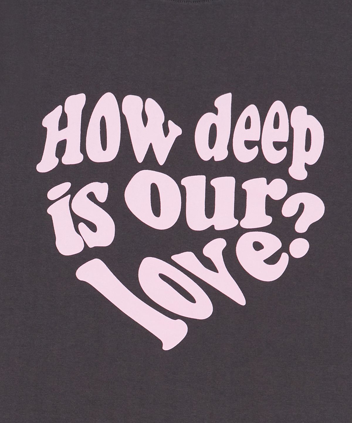 러브이즈트루(LUVISTRUE) DN LUV TEE(CHARCOAL)