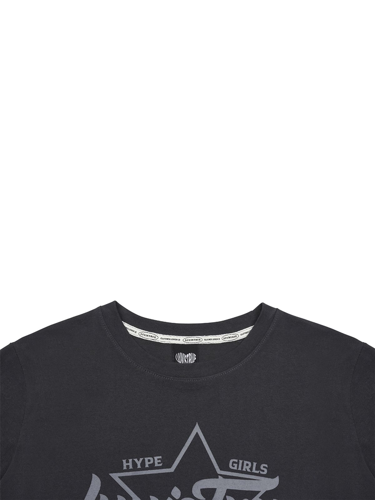 러브이즈트루(LUVISTRUE) DN STAR LOGO TEE(CHARCOAL)