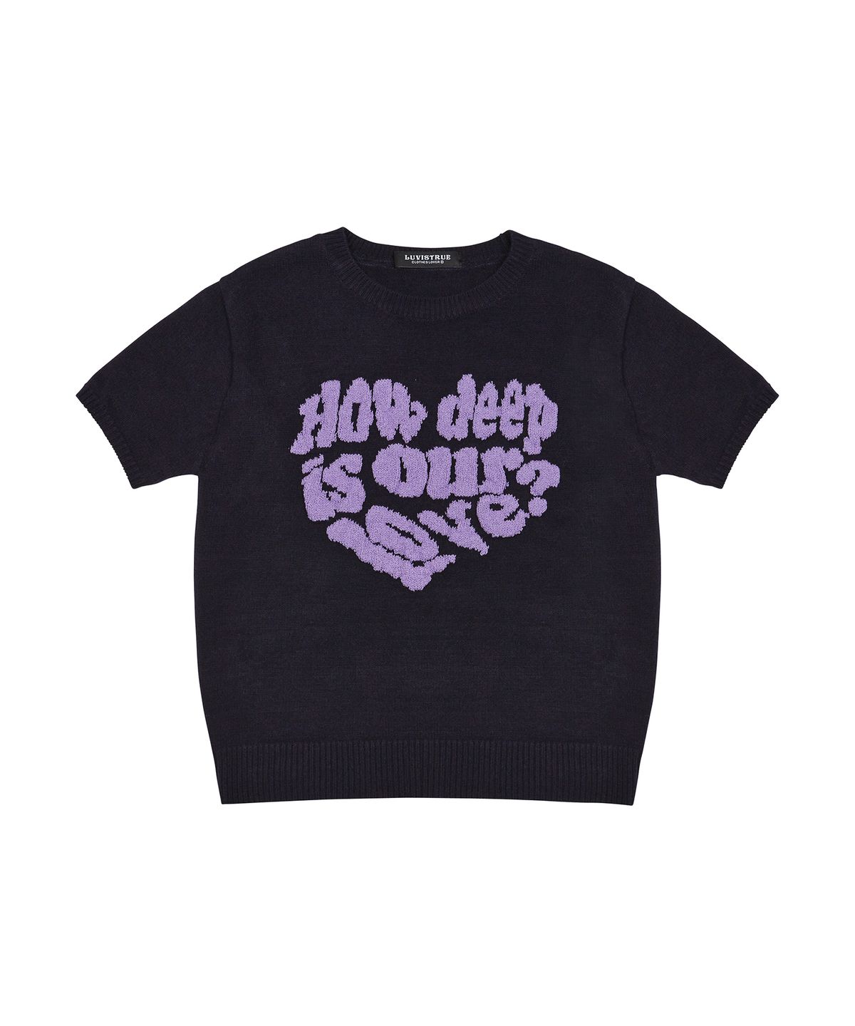 러브이즈트루(LUVISTRUE) DN BOUCLE LOVE KNIT(NAVY)