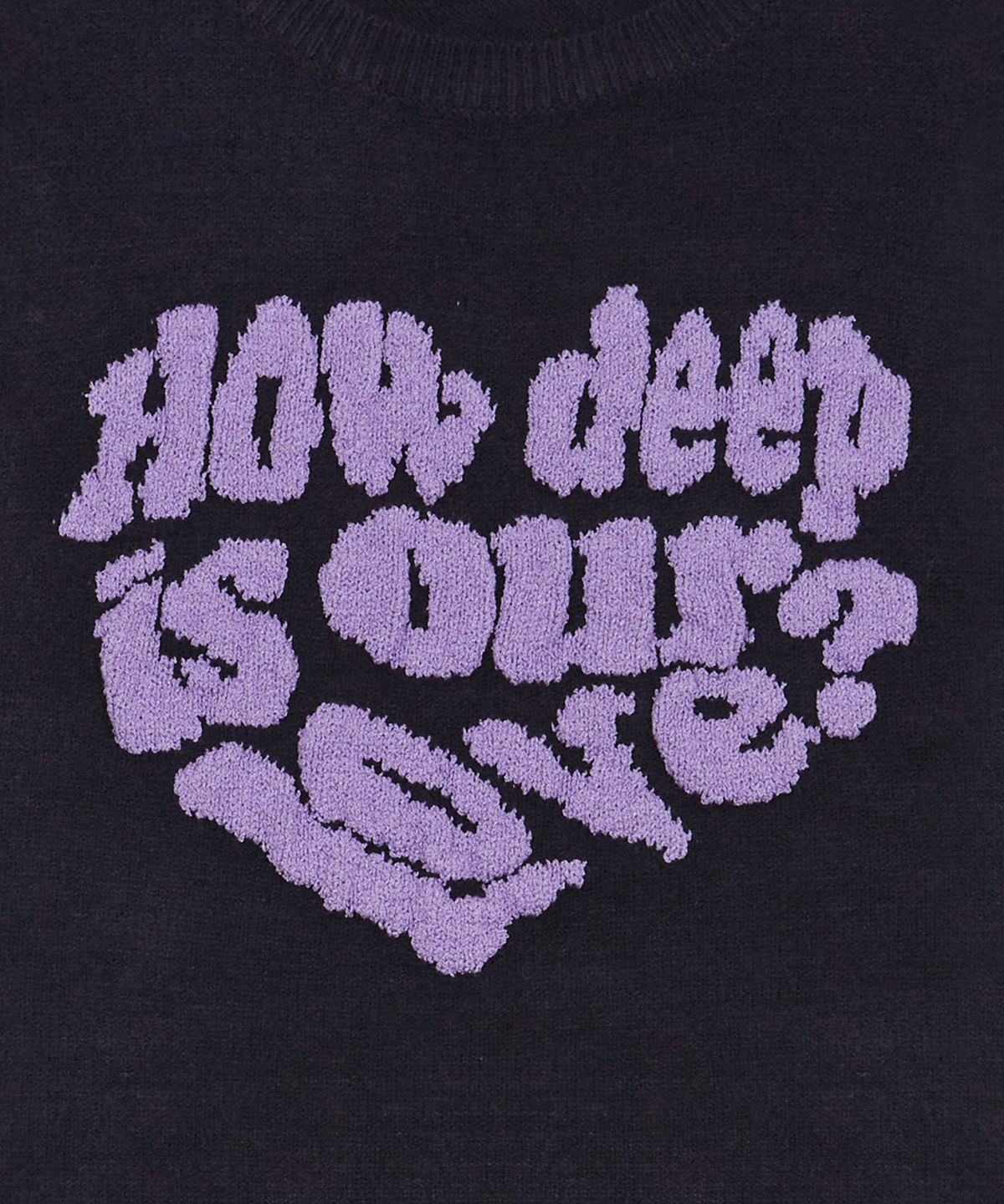 러브이즈트루(LUVISTRUE) DN BOUCLE LOVE KNIT(NAVY)