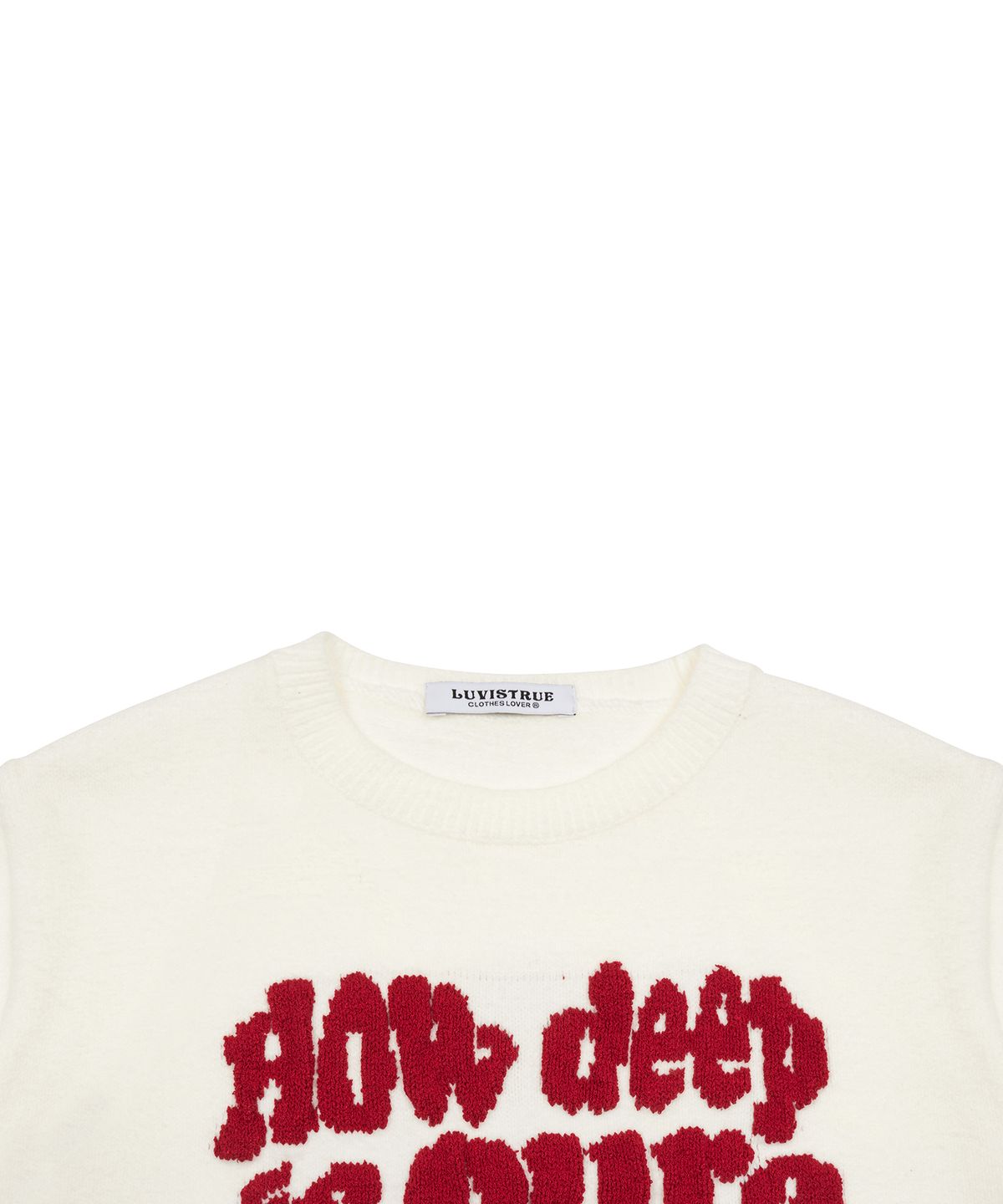 러브이즈트루(LUVISTRUE) DN BOUCLE LOVE KNIT(IVORY)