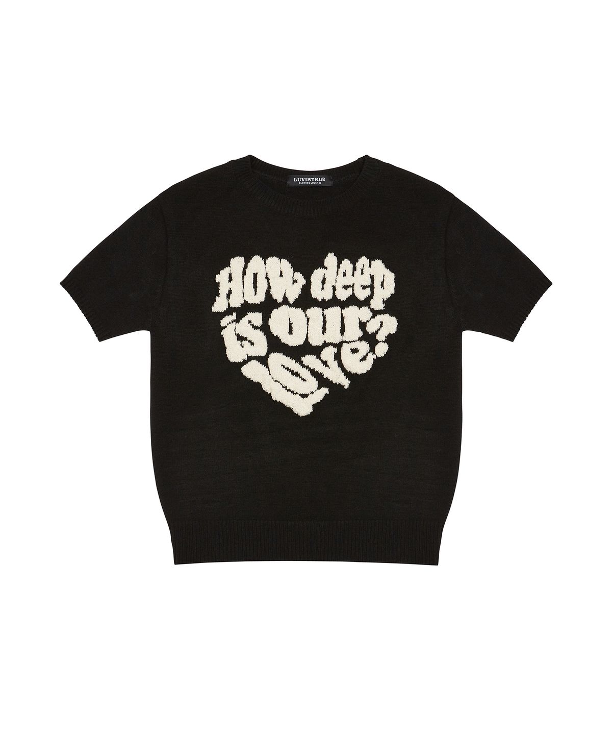 러브이즈트루(LUVISTRUE) DN BOUCLE LOVE KNIT(BLACK)