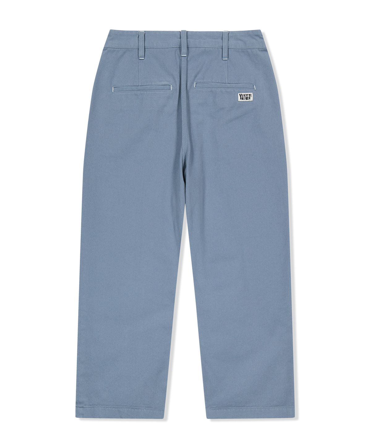 예스아이씨(YESEYESEE) Broad One Tuck Cotton Twill Pants Dark Blue