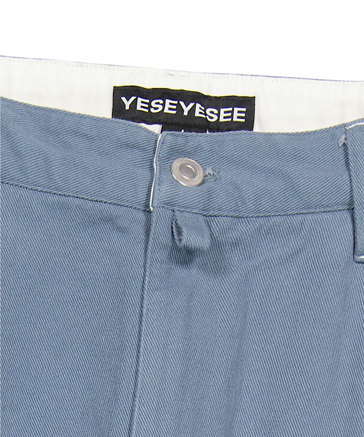 예스아이씨(YESEYESEE) Broad One Tuck Cotton Twill Pants Dark Blue