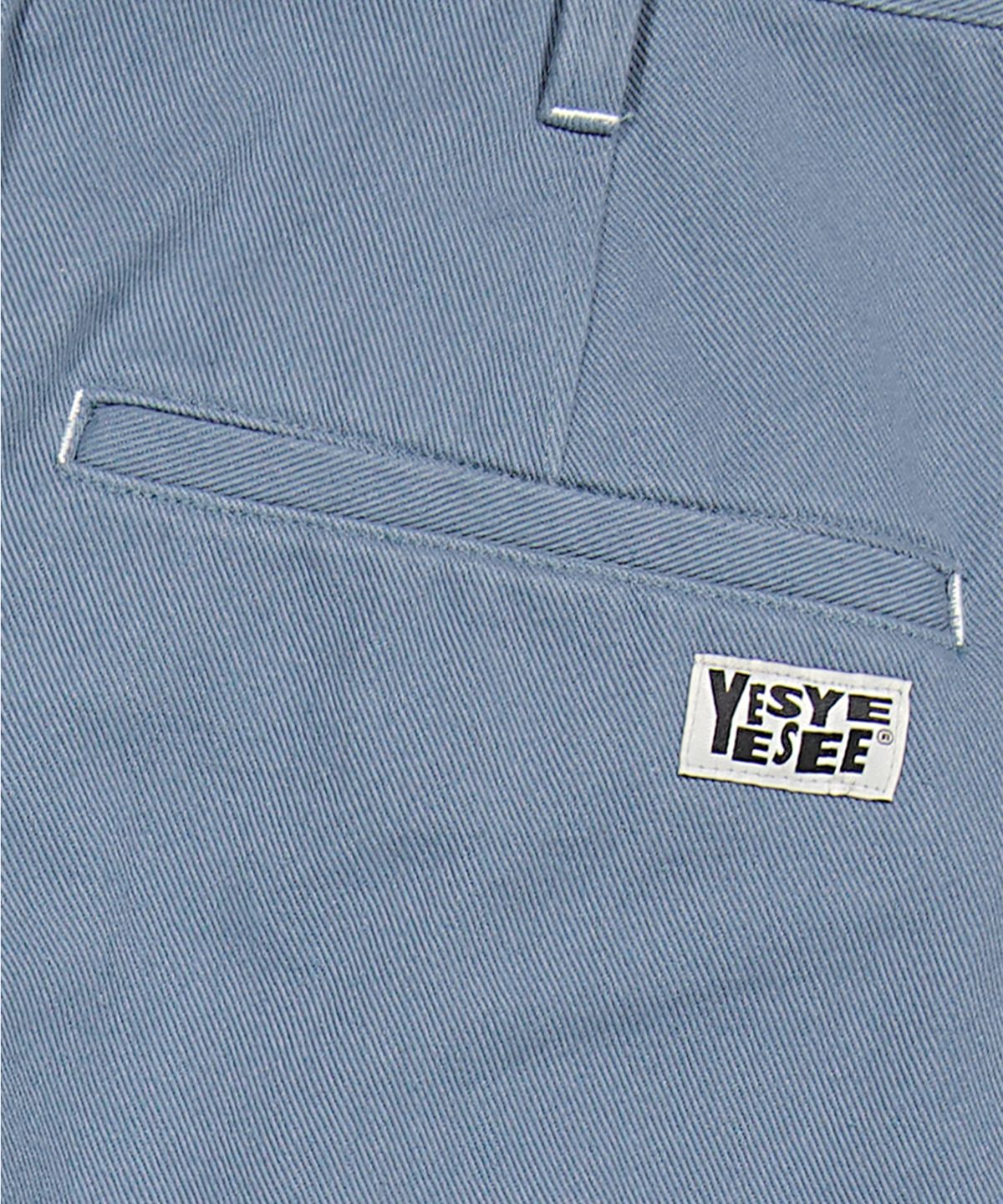 예스아이씨(YESEYESEE) Broad One Tuck Cotton Twill Pants Dark Blue