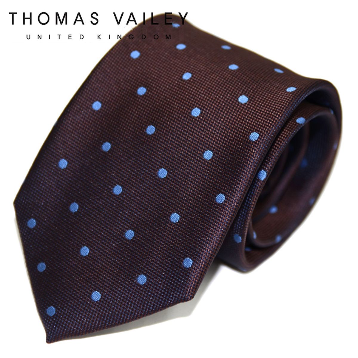 토마스 베일리(THOMAS VAILEY) 패션넥타이-커피 브라운 8cm