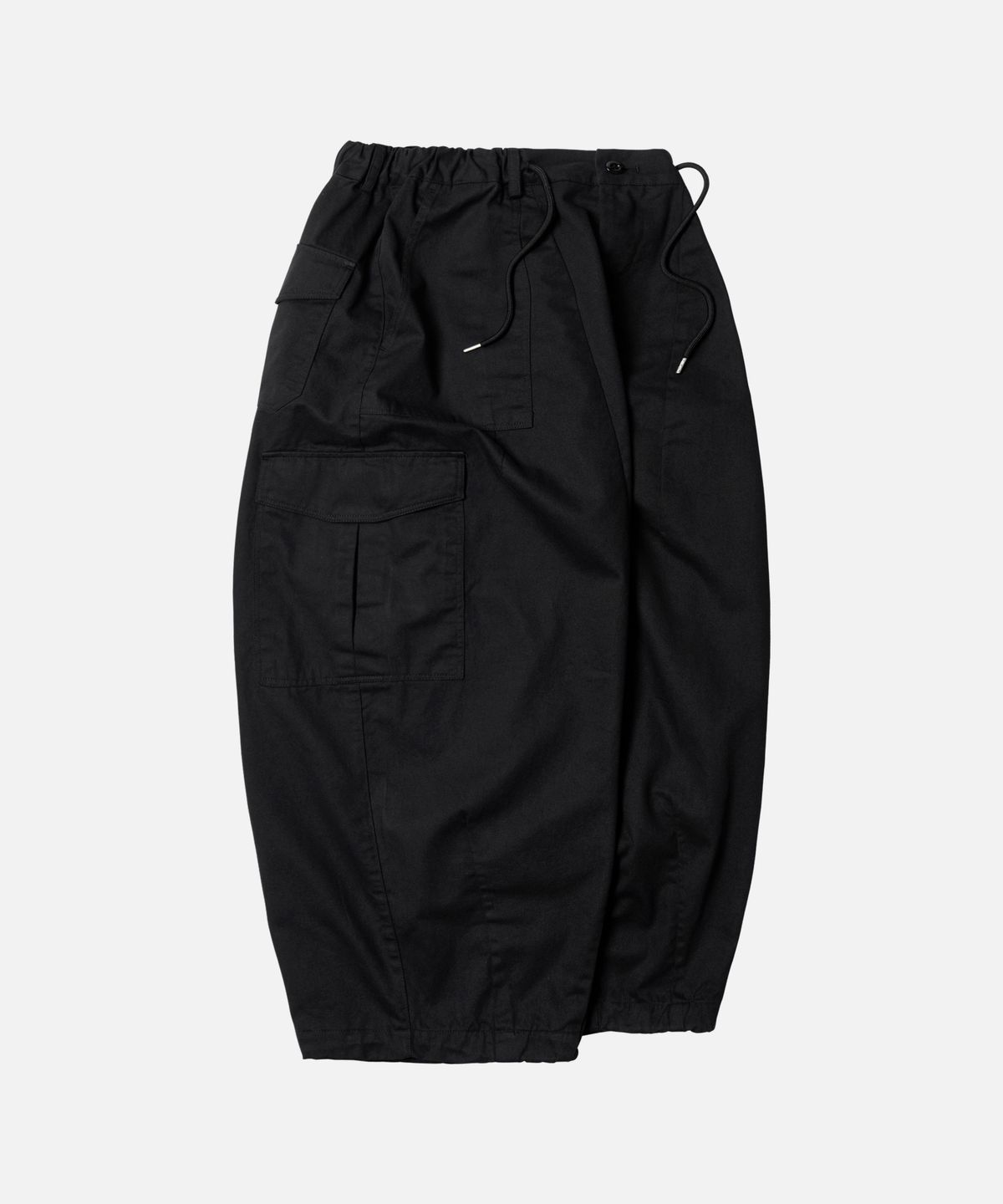 프리즘웍스(FRIZMWORKS) TWILL CARGO BALLOON PANTS _ BLACK