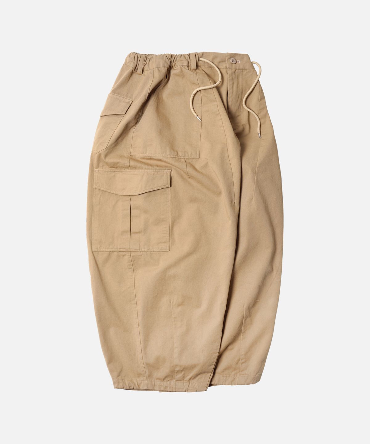 프리즘웍스(FRIZMWORKS) TWILL CARGO BALLOON PANTS _ BEIGE