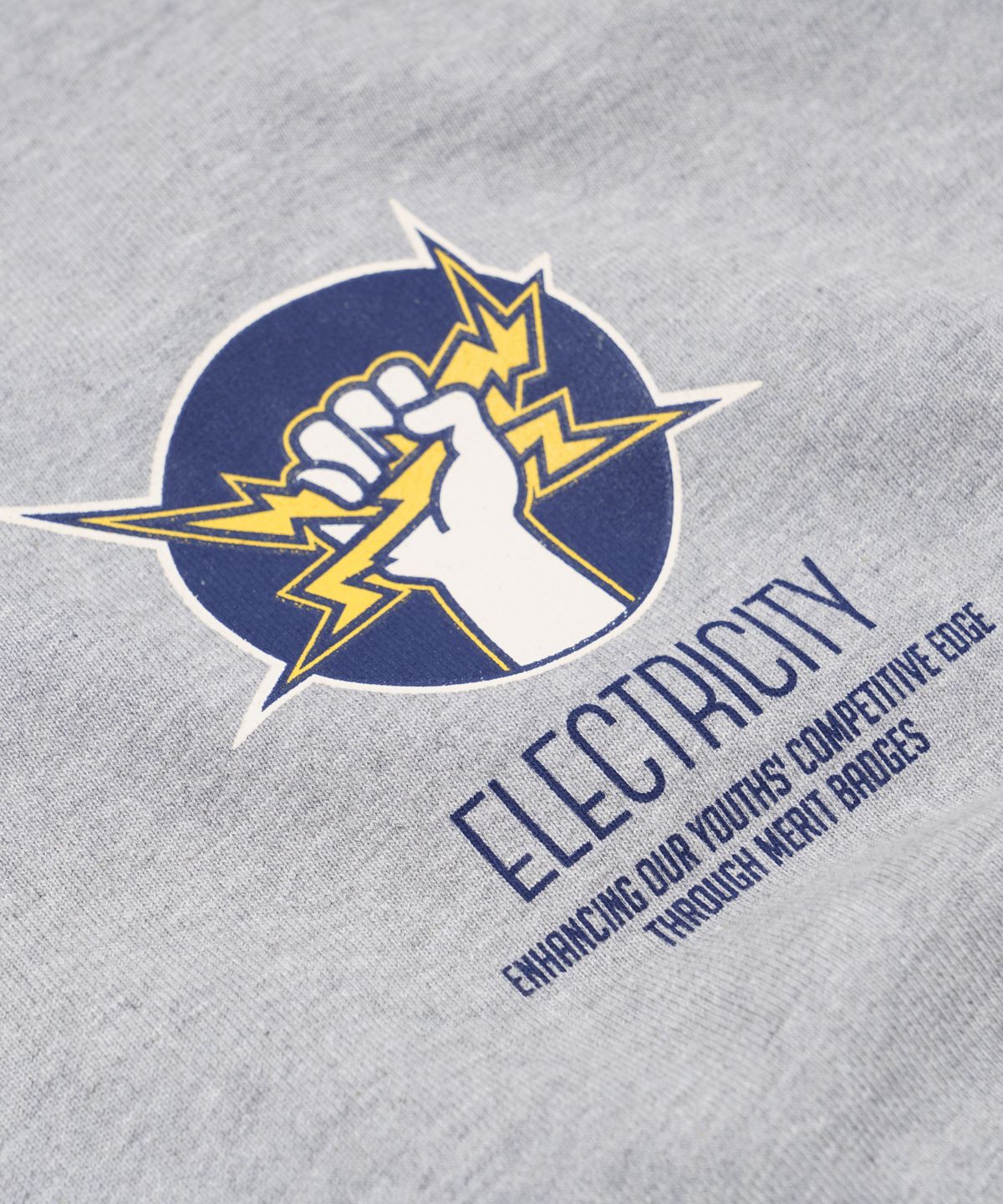 프리즘웍스(FRIZMWORKS) ELECTRICITY M-BADGE HOODY _ GRAY