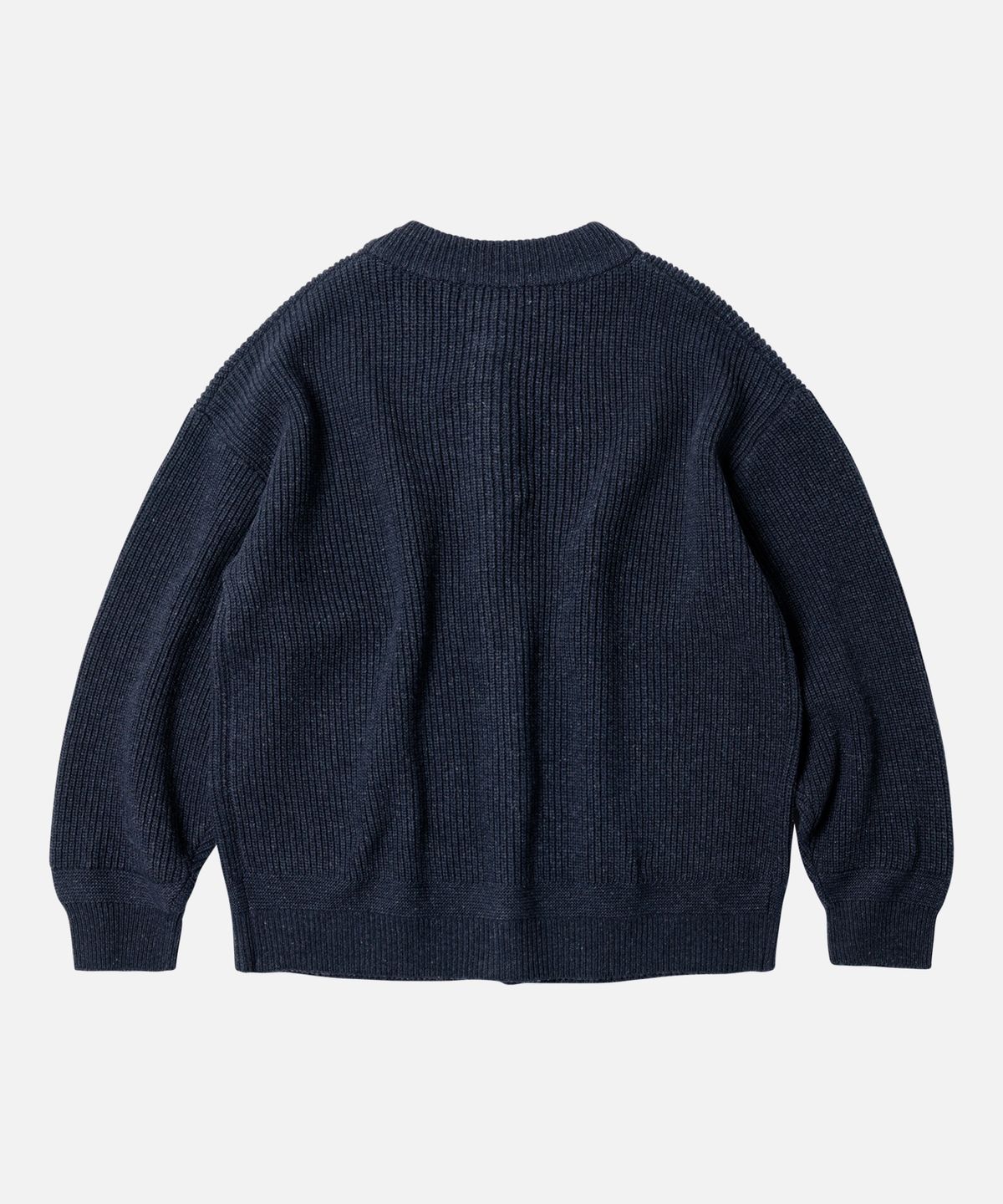프리즘웍스(FRIZMWORKS) HEAVY WOOL ROUND CARDIGAN _ INDIGO