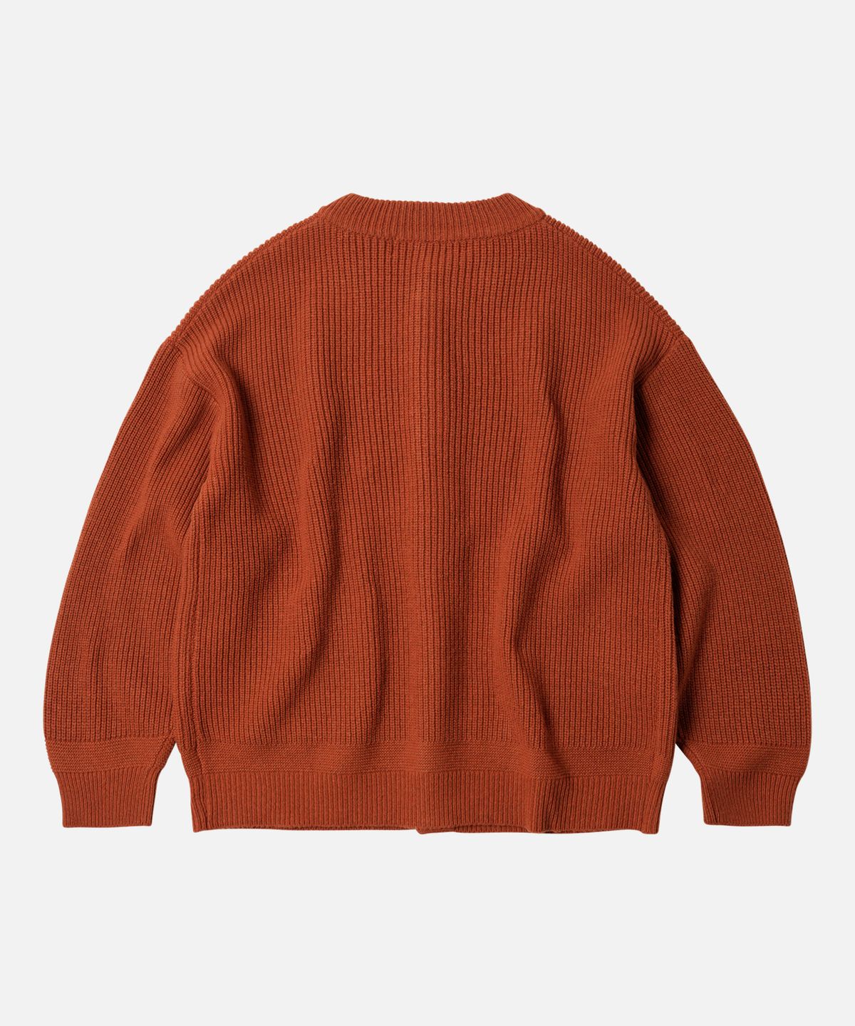 프리즘웍스(FRIZMWORKS) HEAVY WOOL ROUND CARDIGAN _ BRICK