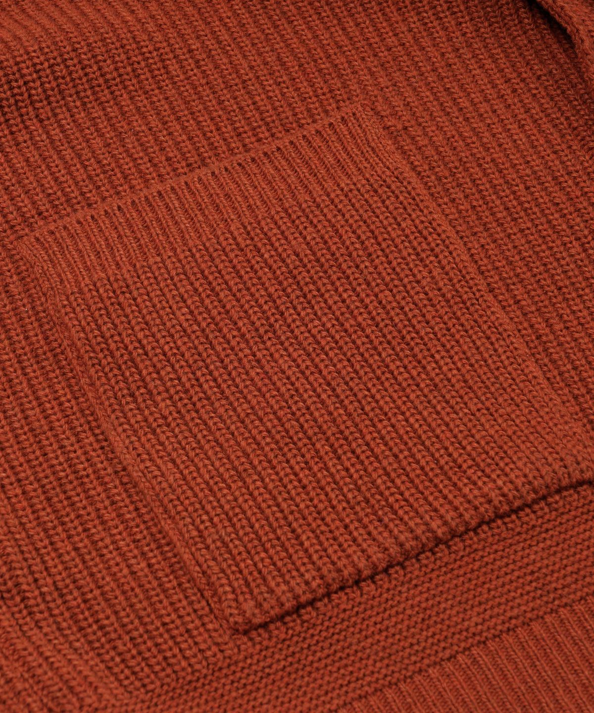프리즘웍스(FRIZMWORKS) HEAVY WOOL ROUND CARDIGAN _ BRICK