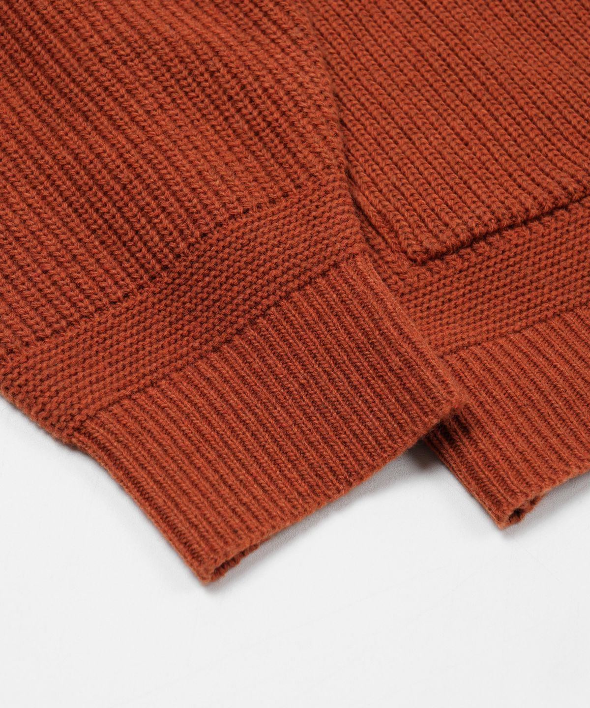 프리즘웍스(FRIZMWORKS) HEAVY WOOL ROUND CARDIGAN _ BRICK