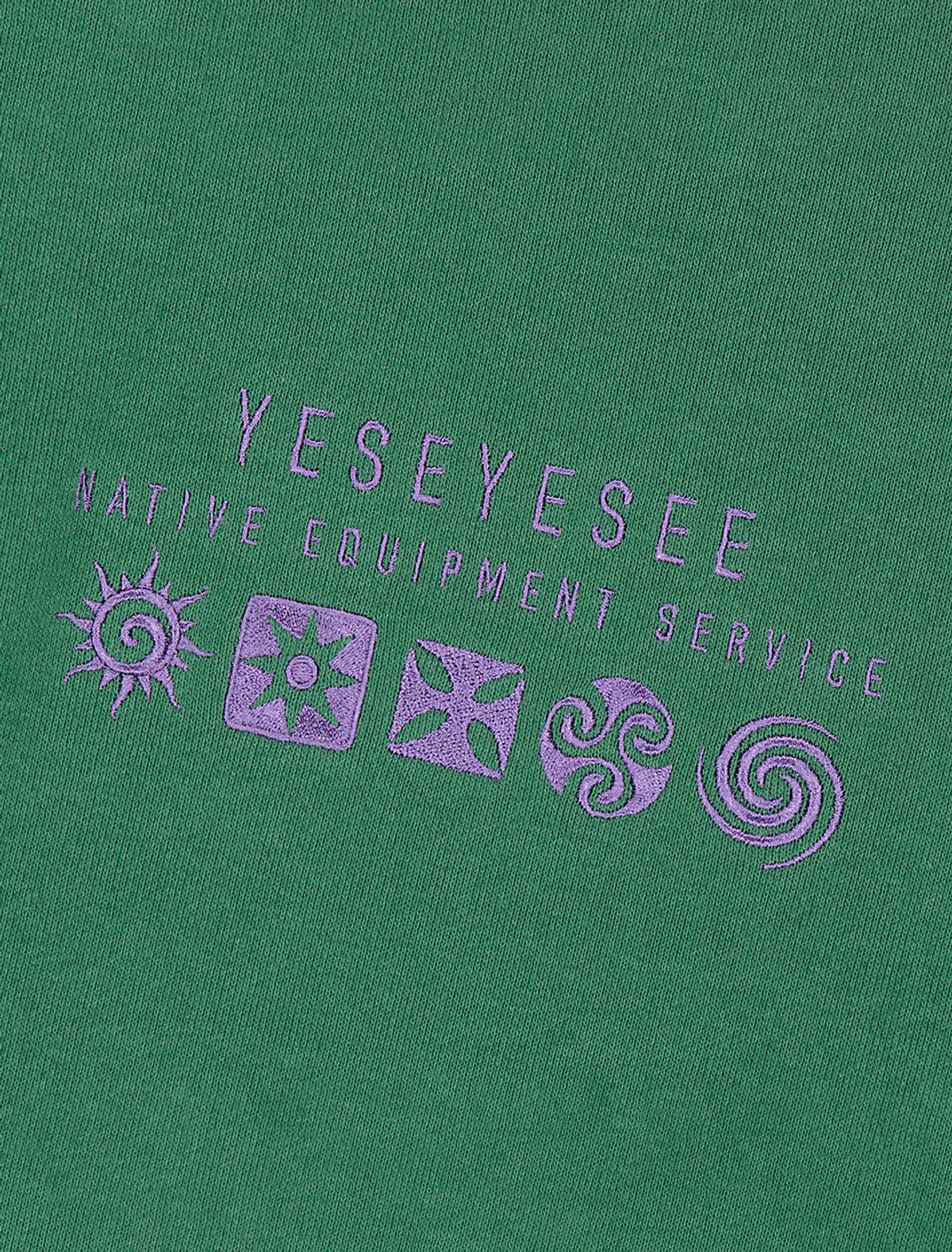 예스아이씨(YESEYESEE) Y.E.S Native Symbol Hoodie Pine