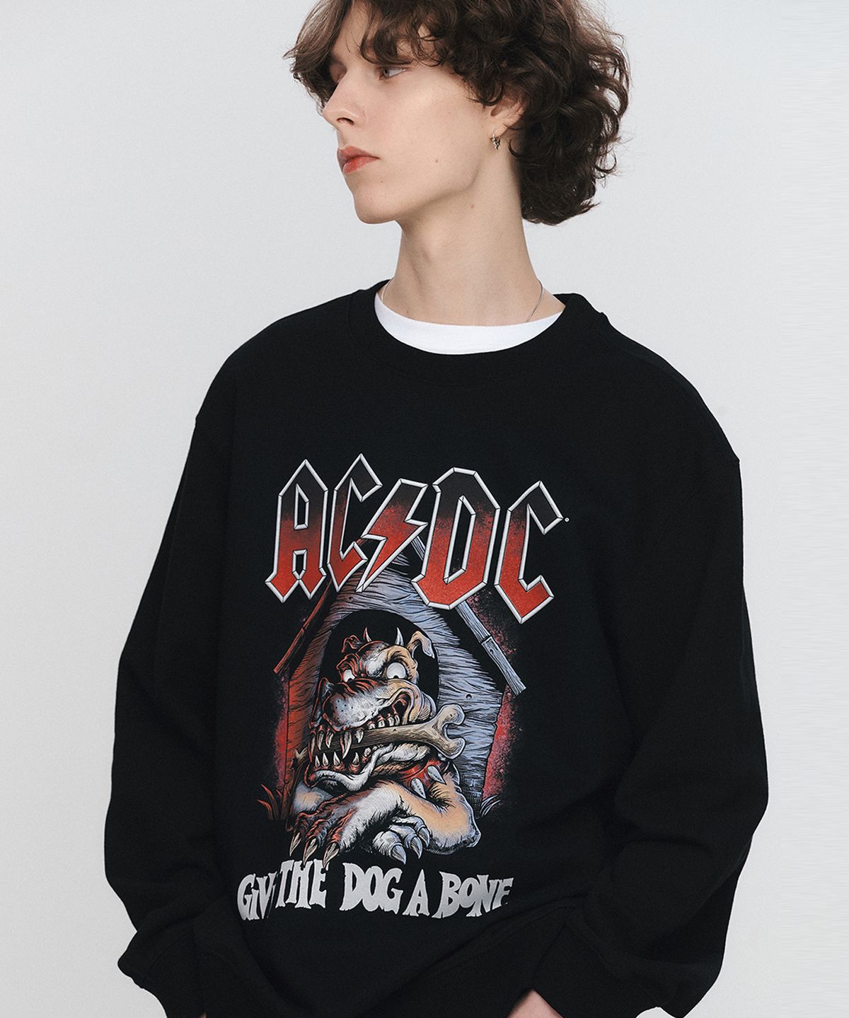 브라바도(BRAVADO) ACDC Dog A Bone 2 Sweatshirt BK (BRENT2327)