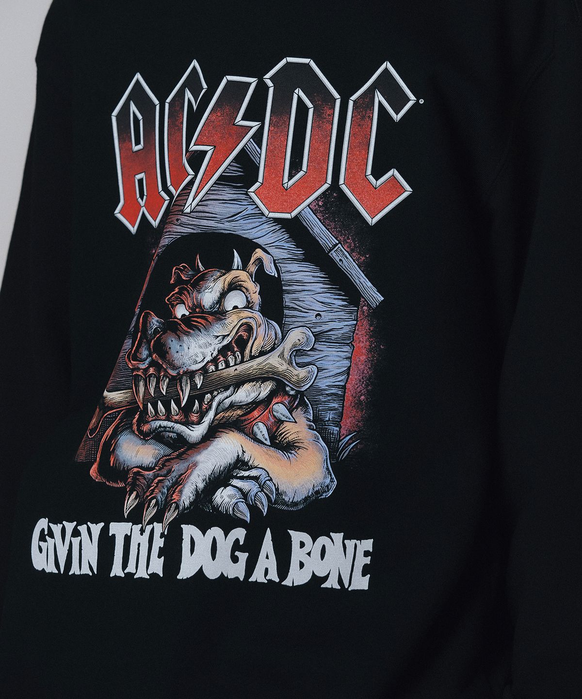 브라바도(BRAVADO) ACDC Dog A Bone 2 Sweatshirt BK (BRENT2327)