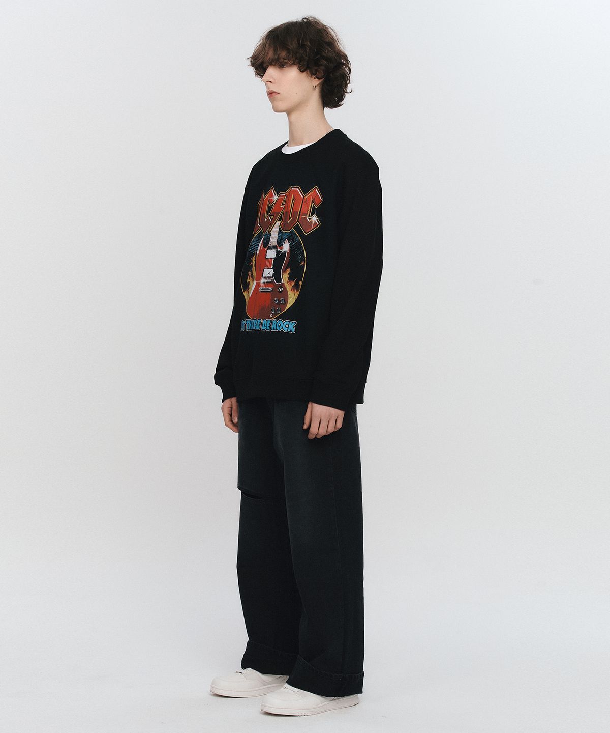 브라바도(BRAVADO) ACDC Let There Be Rock Sweatshirt BK (BRENT2318)