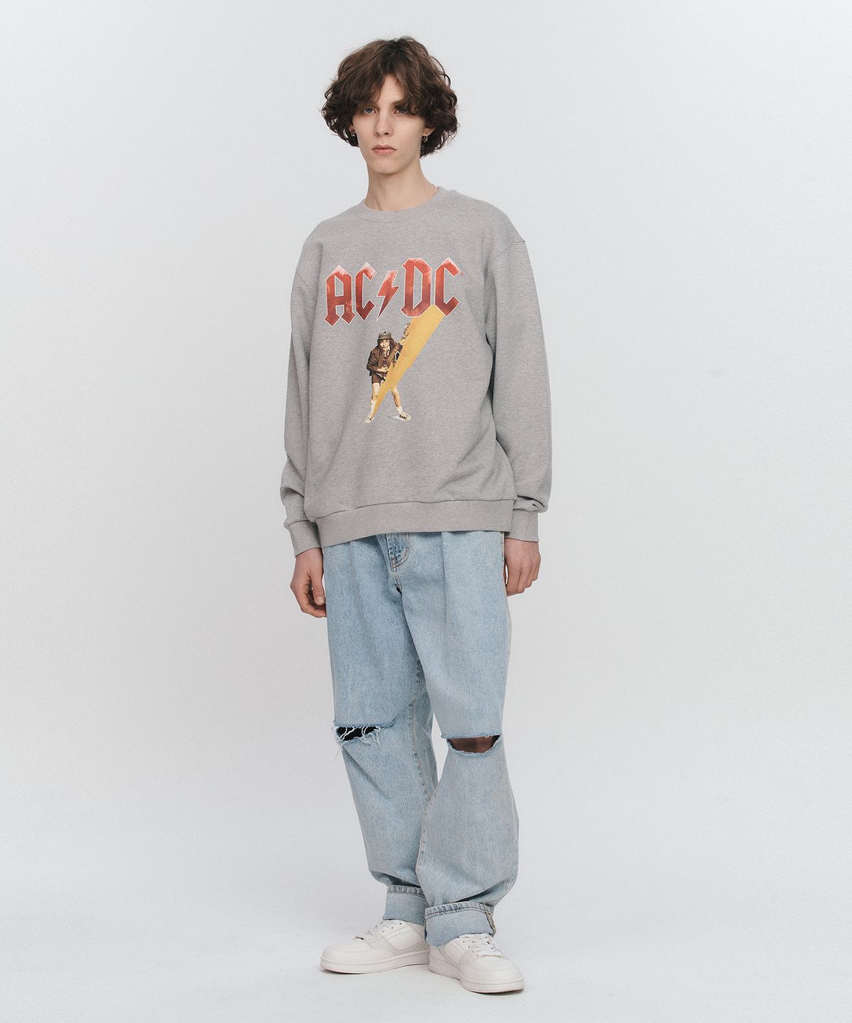 브라바도(BRAVADO) ACDC Angus Sweatshirt GY (BRENT2313)
