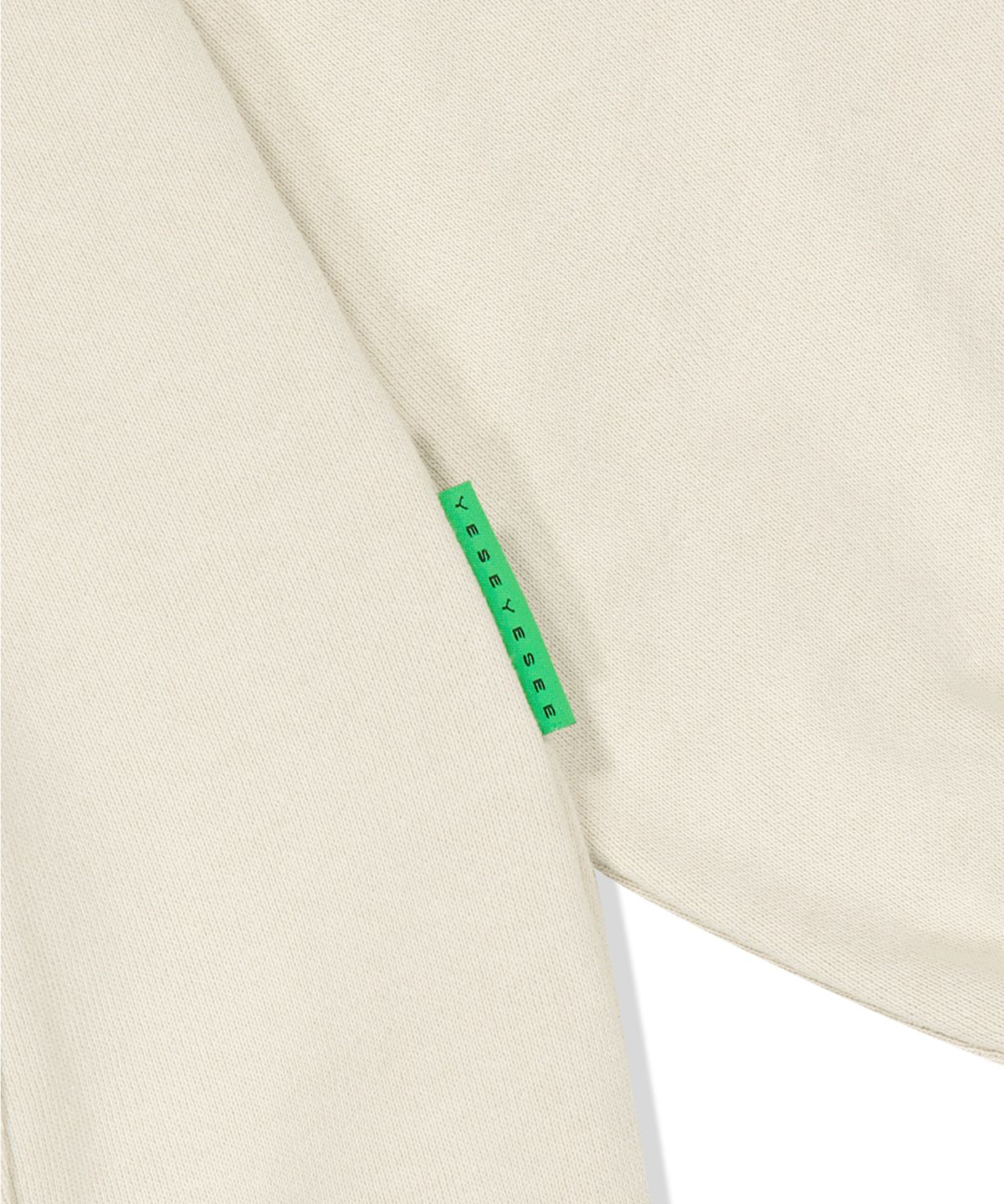 예스아이씨(YESEYESEE) Arch logo Hoodie Almond