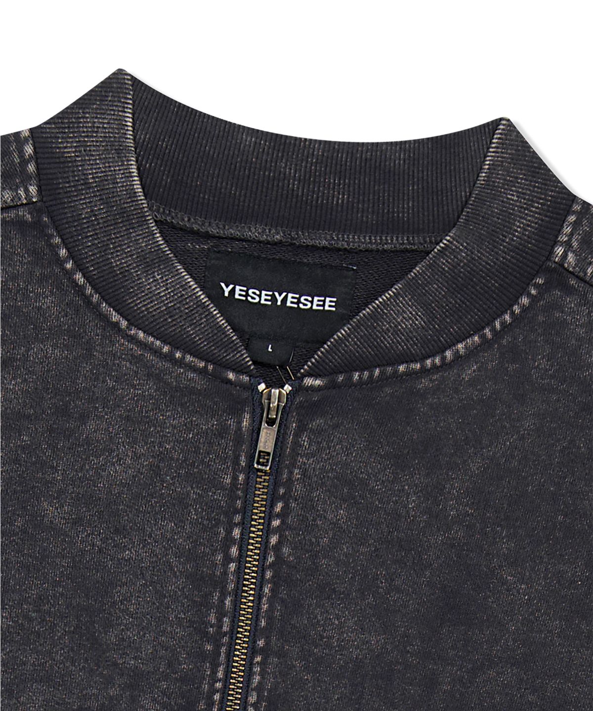 예스아이씨(YESEYESEE) Y.E.S Washing Half-zip Gun metal