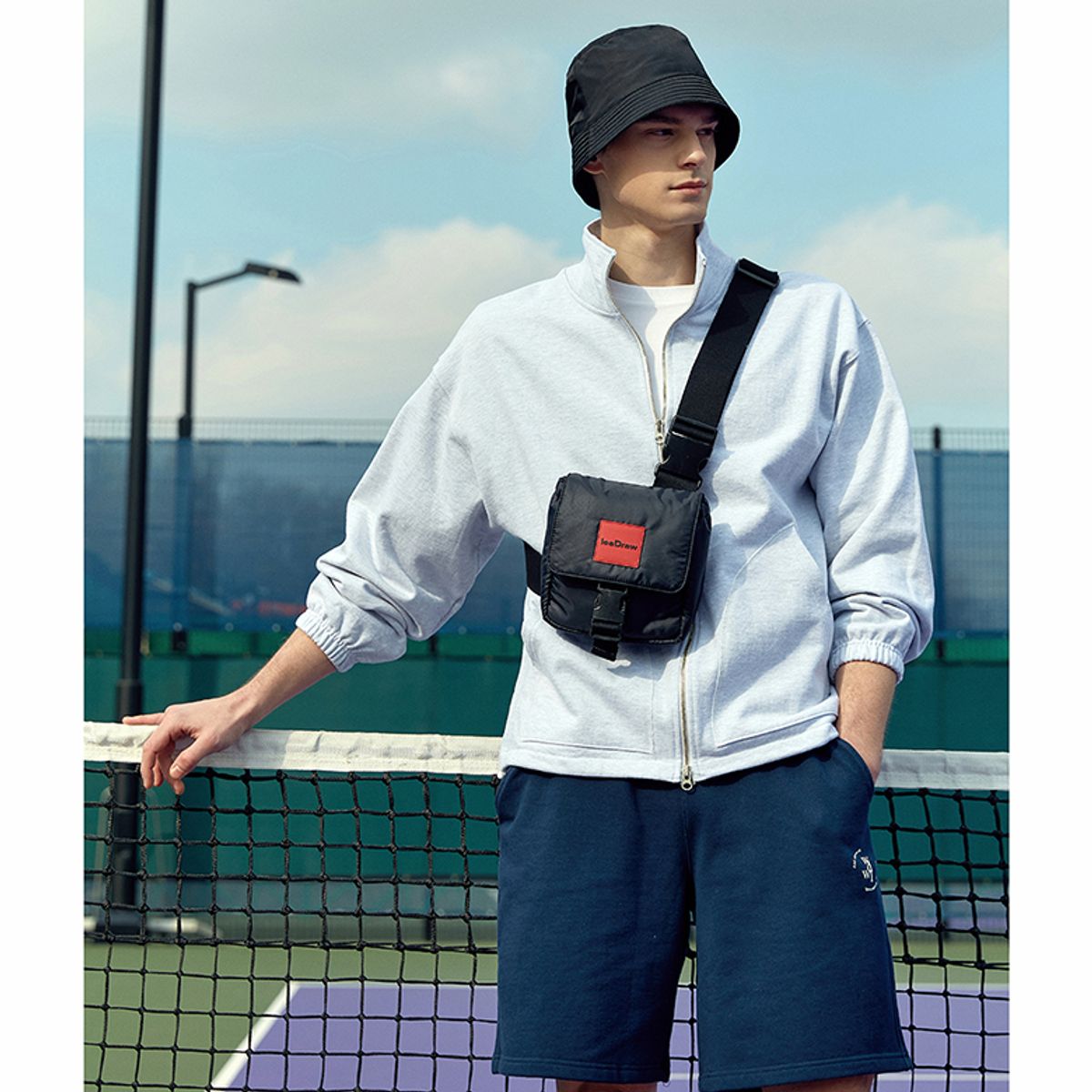 리드로(LEADRAW) B Messenger Bag Black