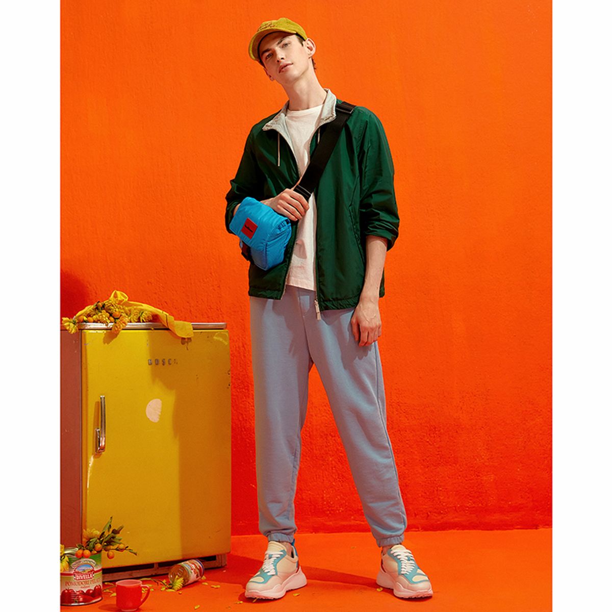 리드로(LEADRAW) B Messenger Bag Blue