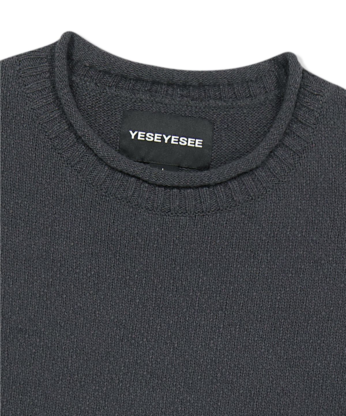 예스아이씨(YESEYESEE) Y.E.S Fisherman Sweater Gun metal