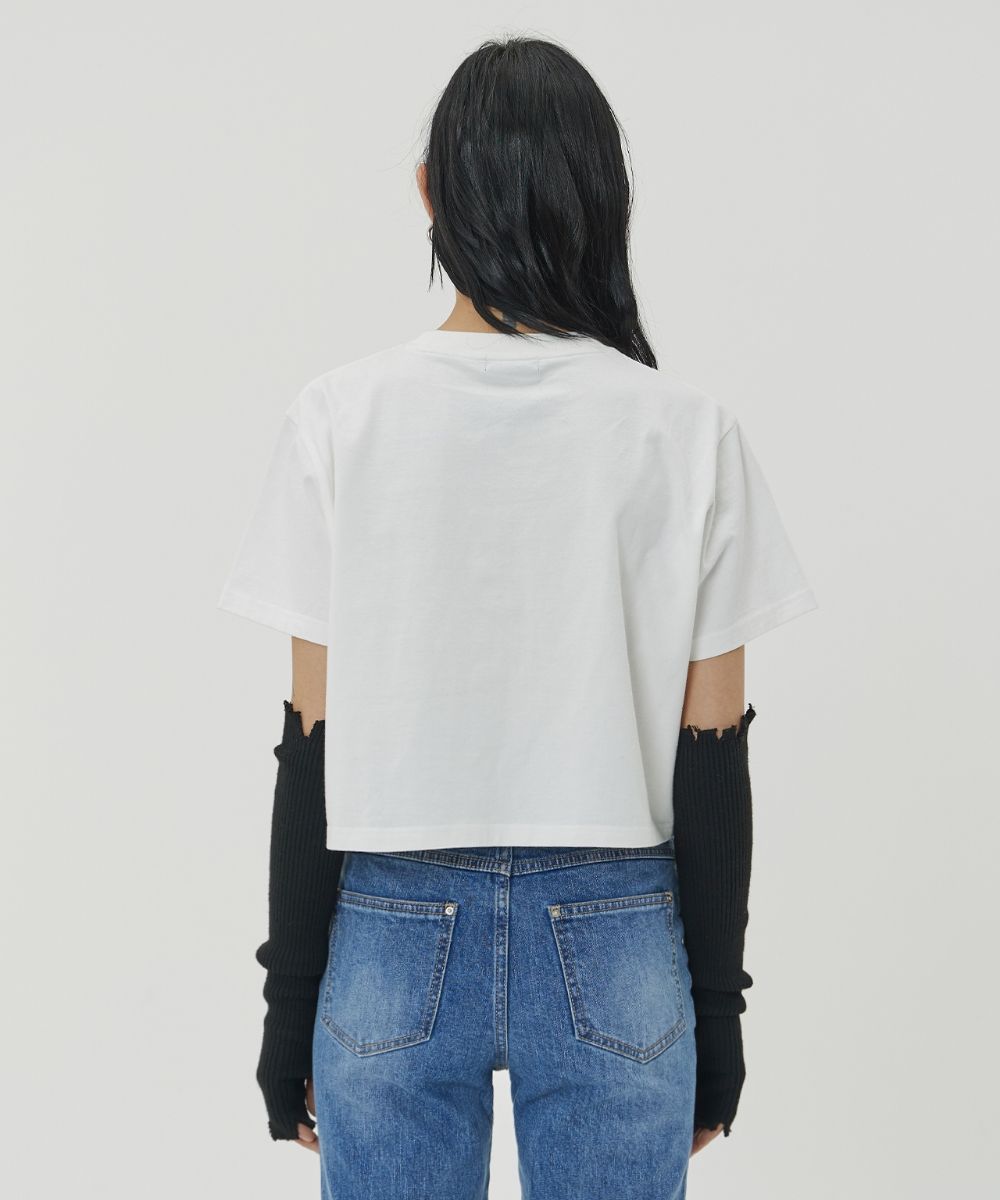 【MAISON MINED】23SS★ (W) APEX SOMMET HALF T MUSINSA | MAISON MINED (W) APEX SOMMET HALF T - BEIGE
