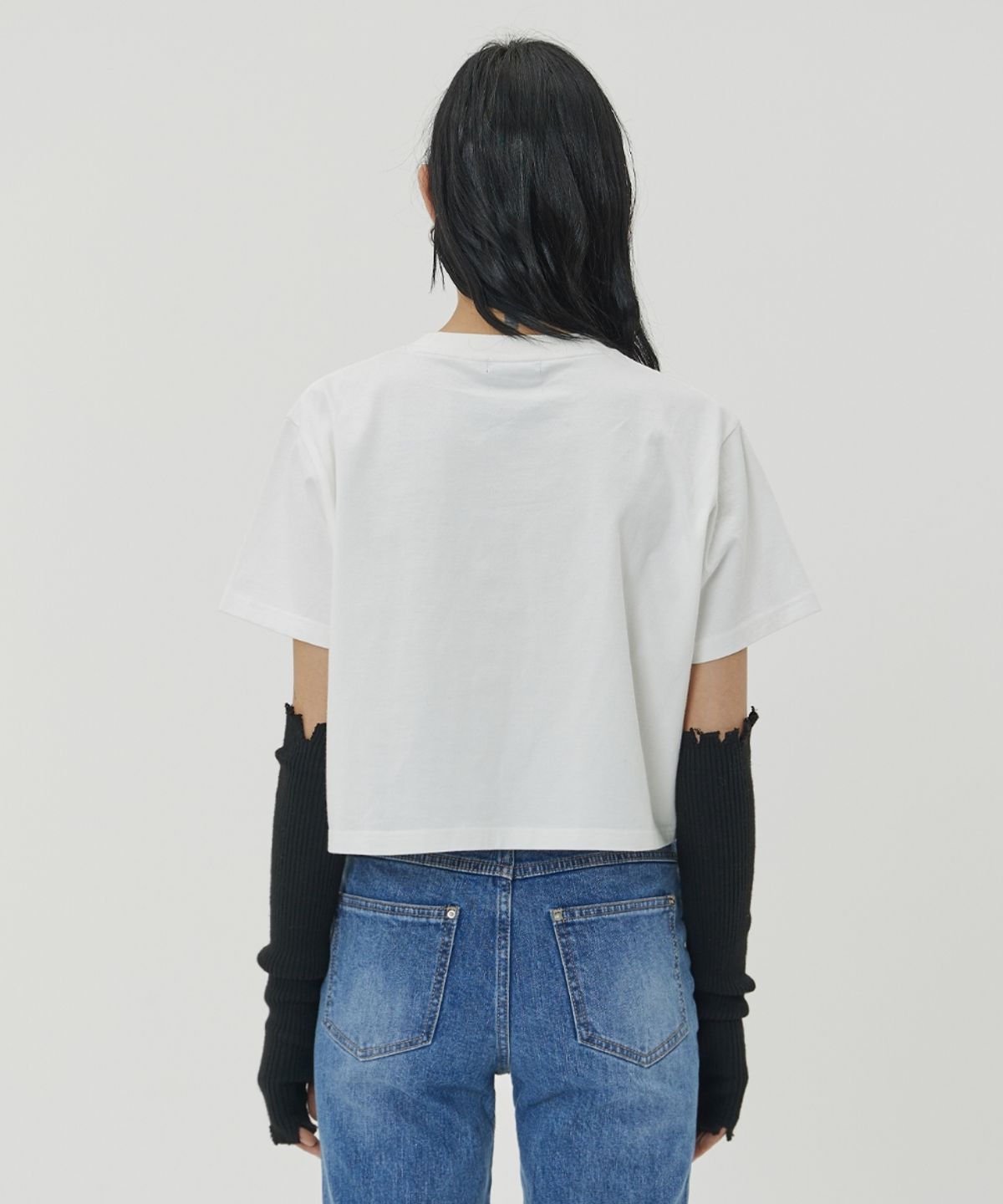 메종미네드(MAISON MINED) (W) APEX SOMMET HALF T - WHITE