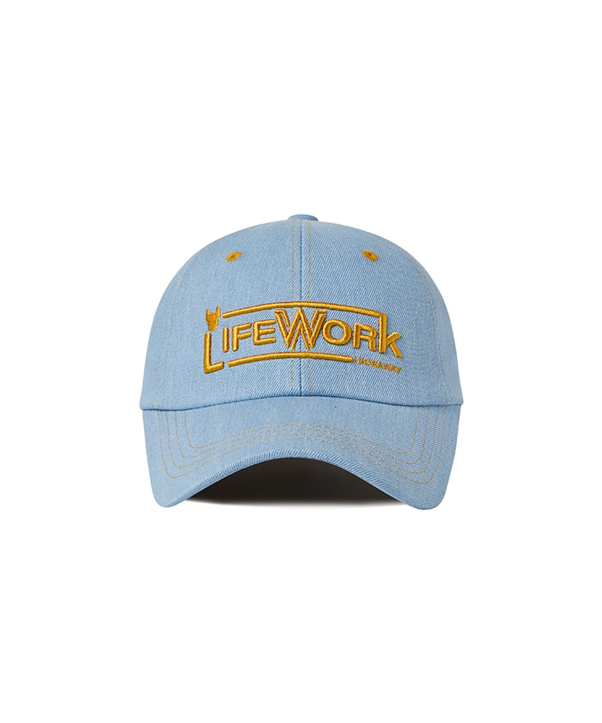라이프워크(LIFEWORK) 스티치 데님 소프트 볼캡
